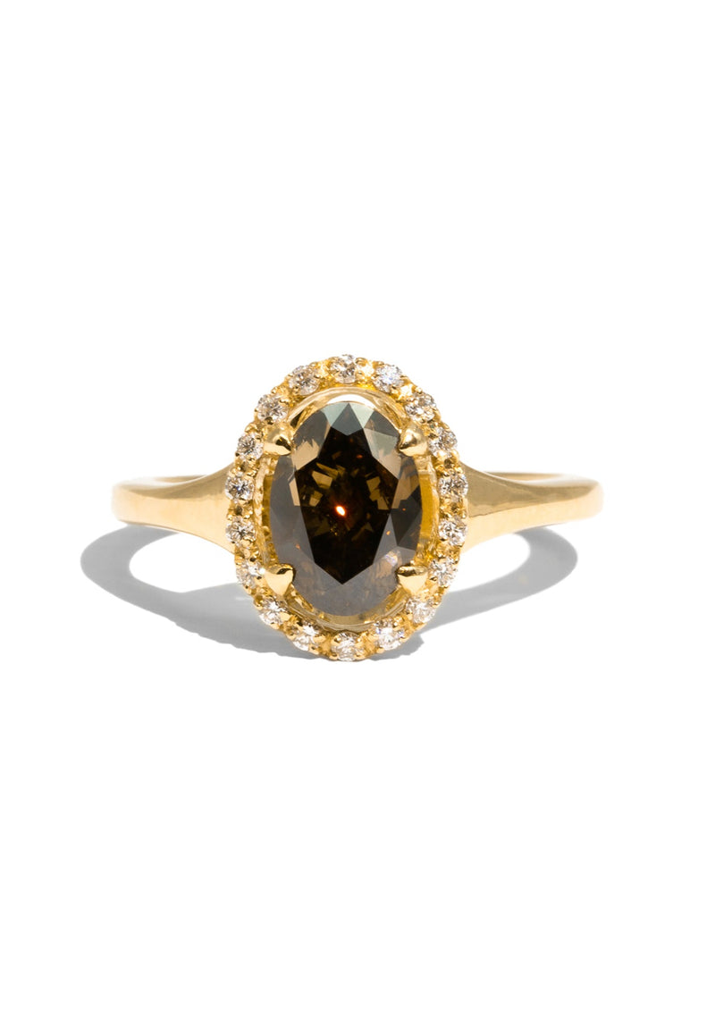 The Iris Ring with Cognac Diamond