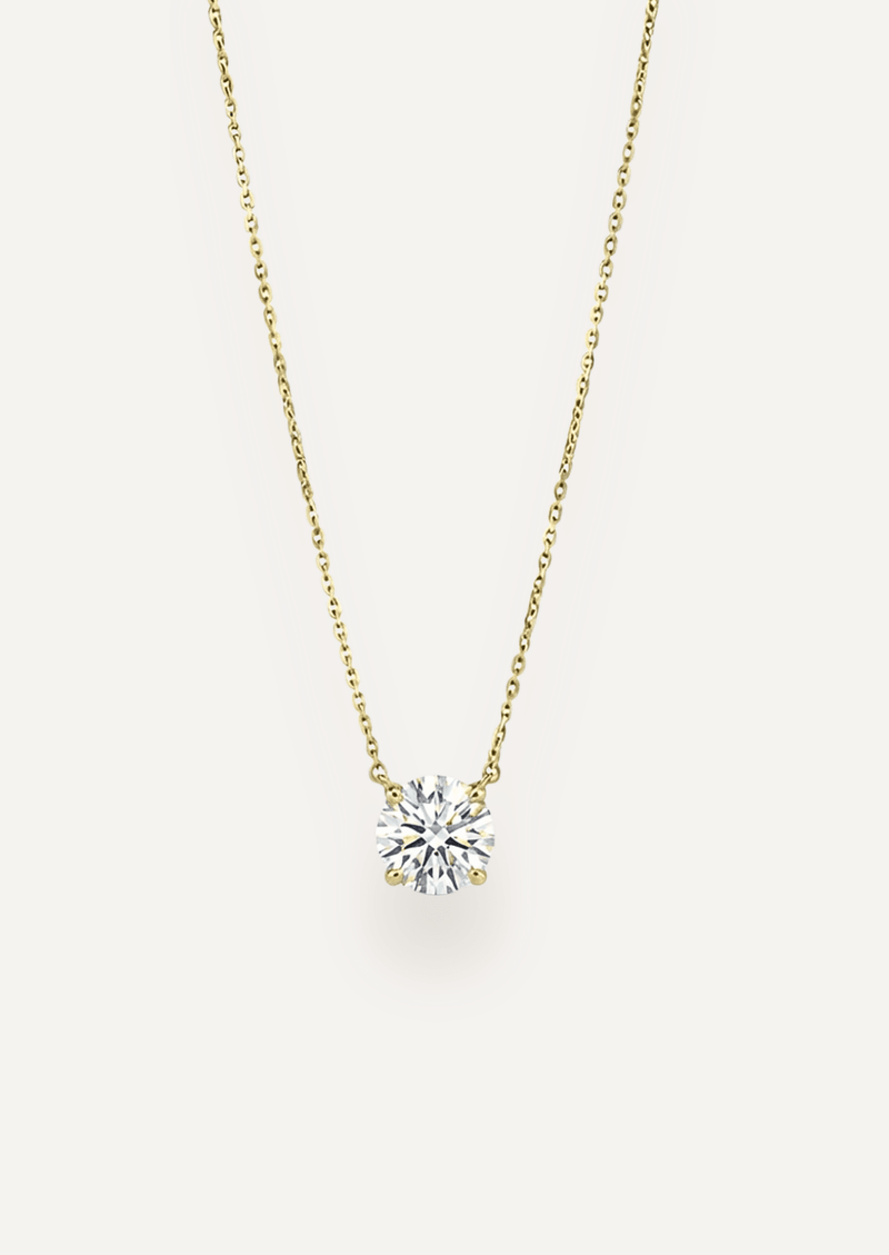 The Kahlo Yellow Gold Diamond Necklace - Molten Store