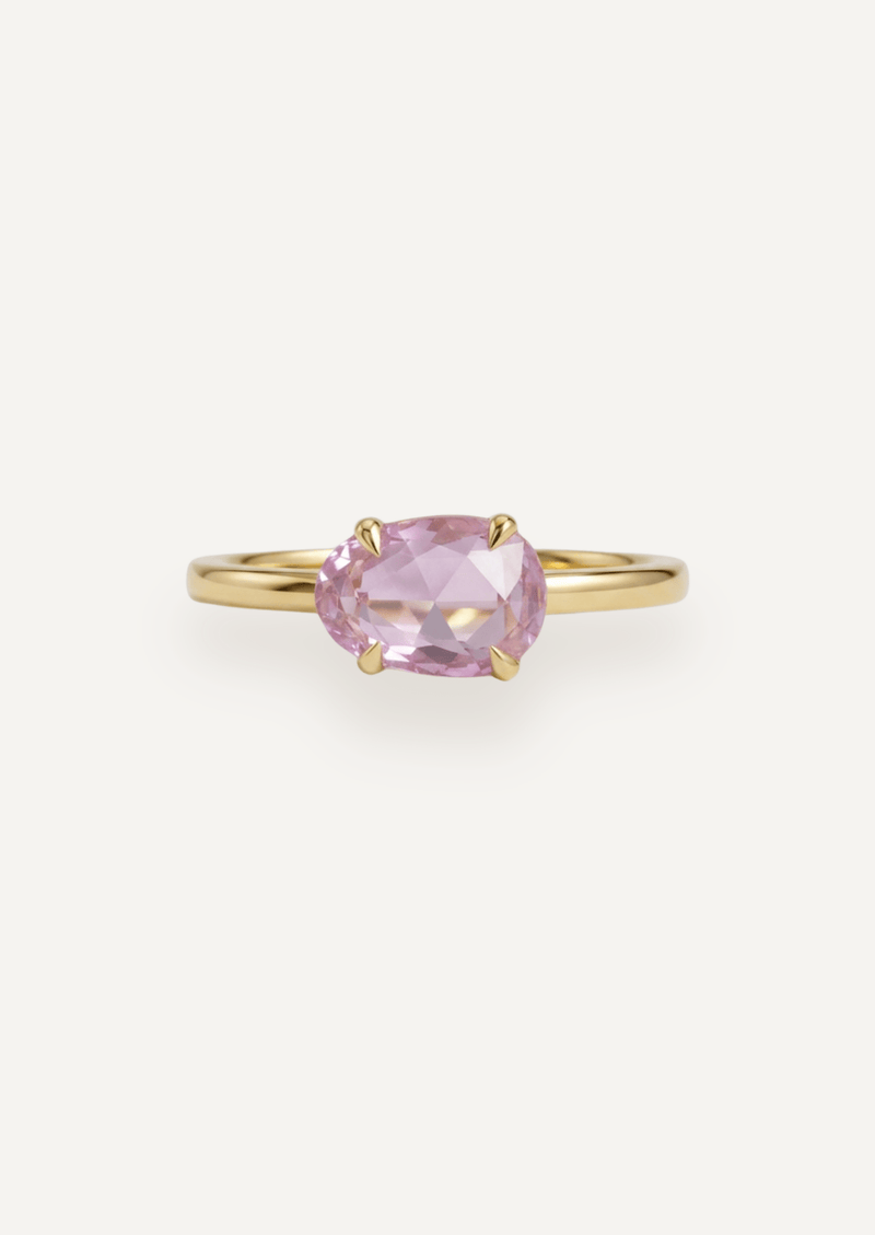 The Nova Ring with Rose Cut Pink Sapphire