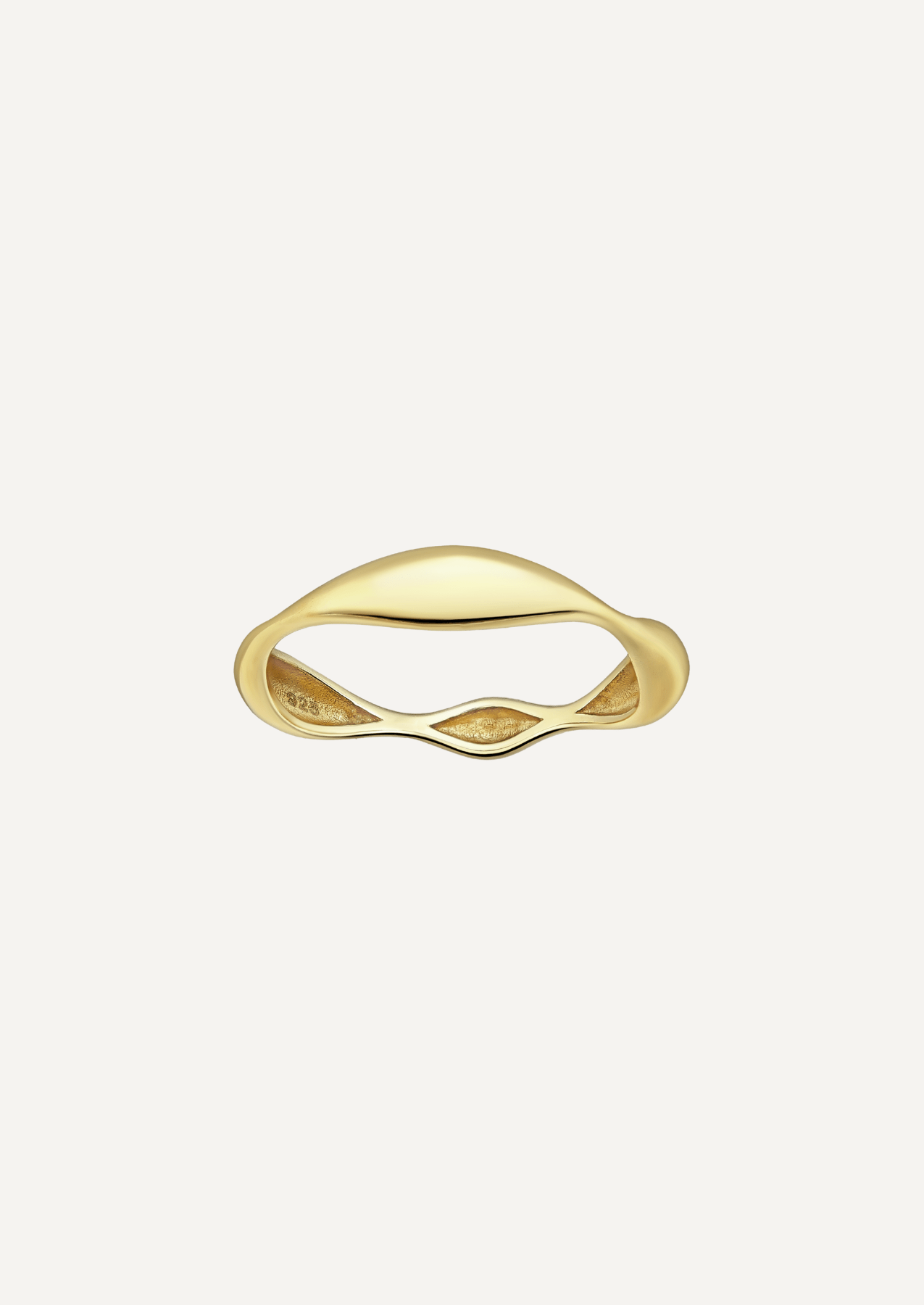The Onda Ring in Gold Vermeil - Molten Store