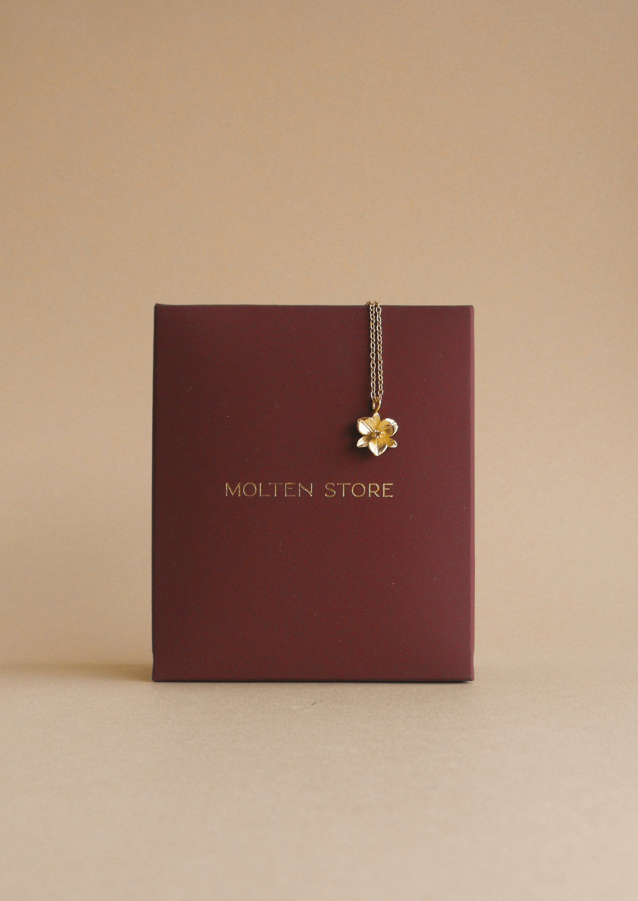 The Orchid 14ct Gold Vermeil Pendant Necklace - Molten Store