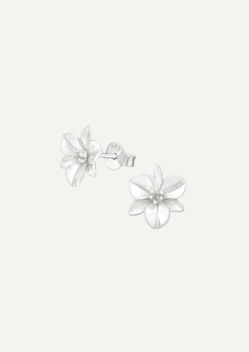 The Orchid Sterling Silver Stud Earrings