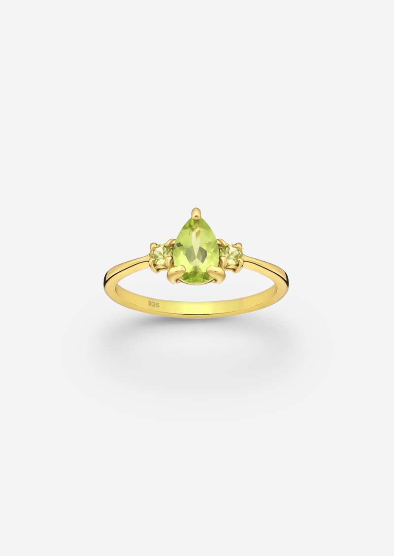 The Petite Paradiso Peridot 18ct Gold Vermeil Ring