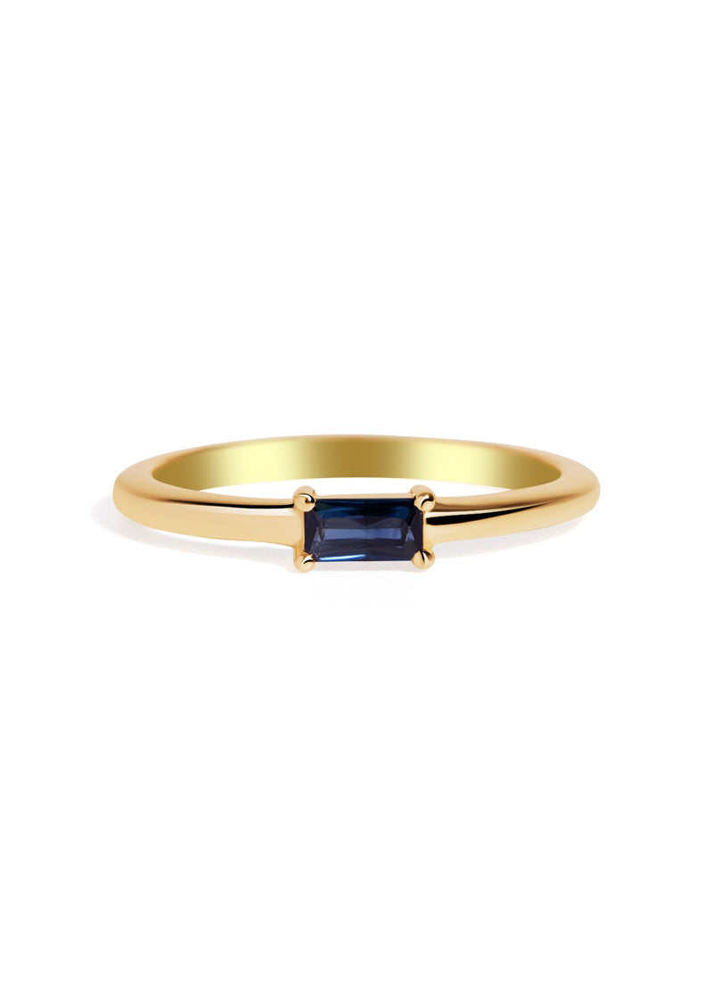 The Rue Sapphire Yellow Gold Ring