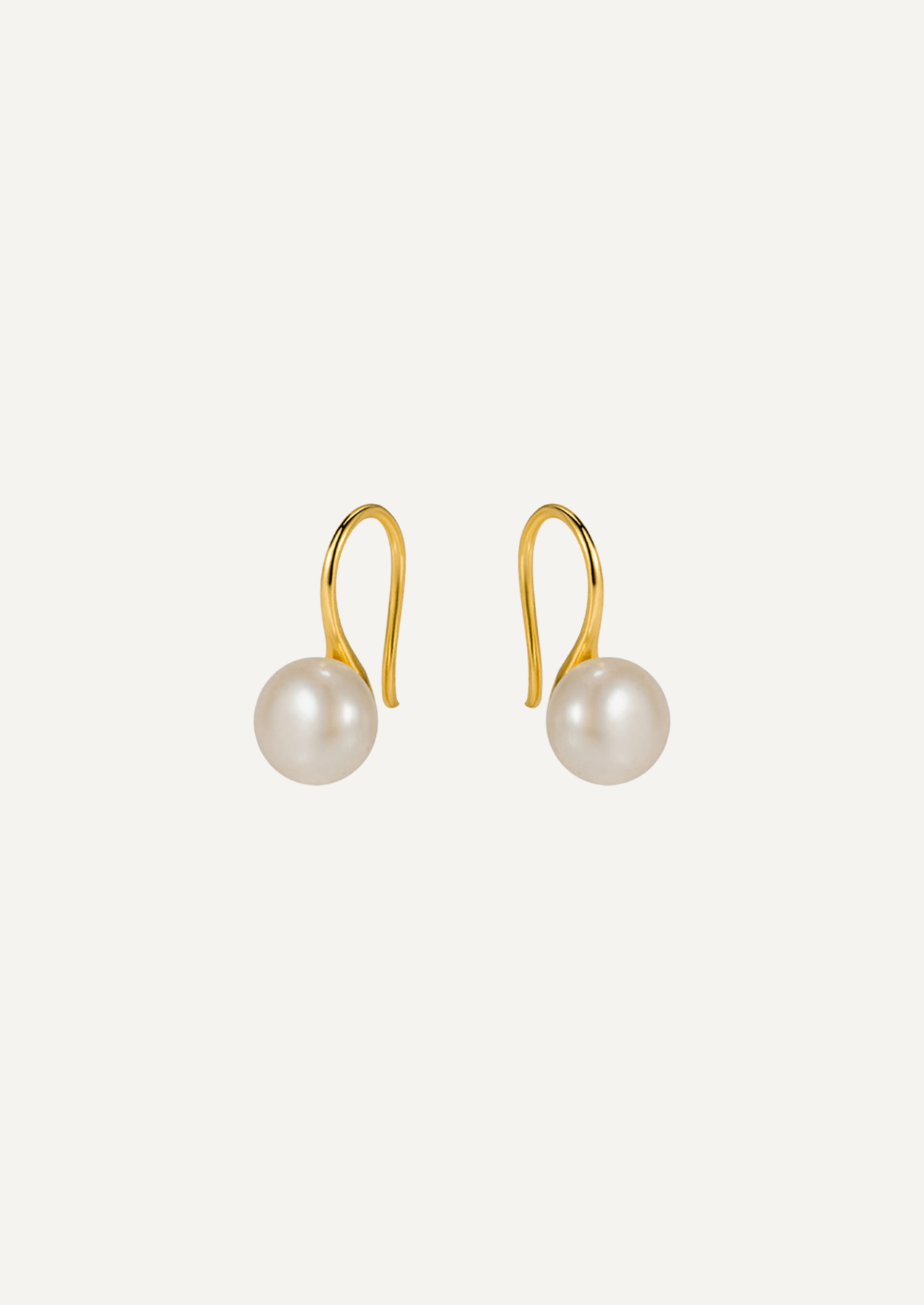 The Still Gold Vermeil Pearl Earrings - Molten Store