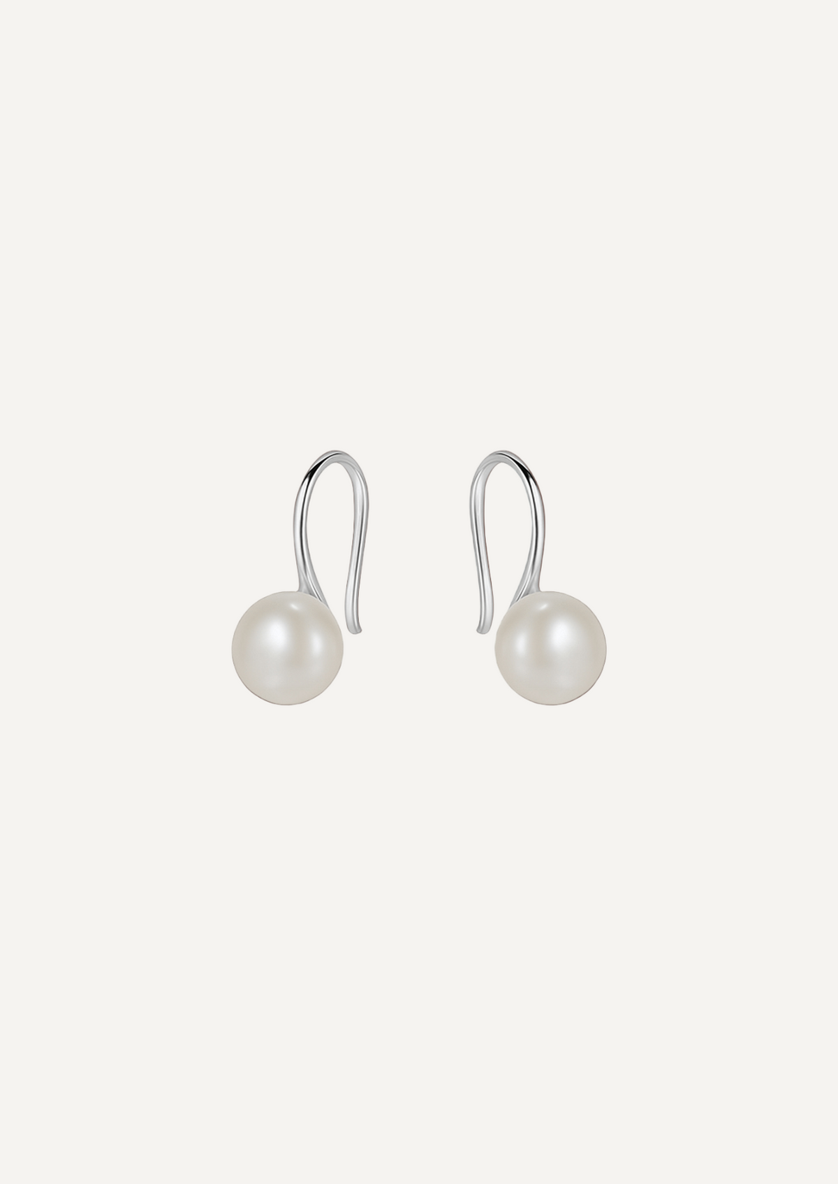 The Still Sterling Silver Pearl Earrings - Molten Store