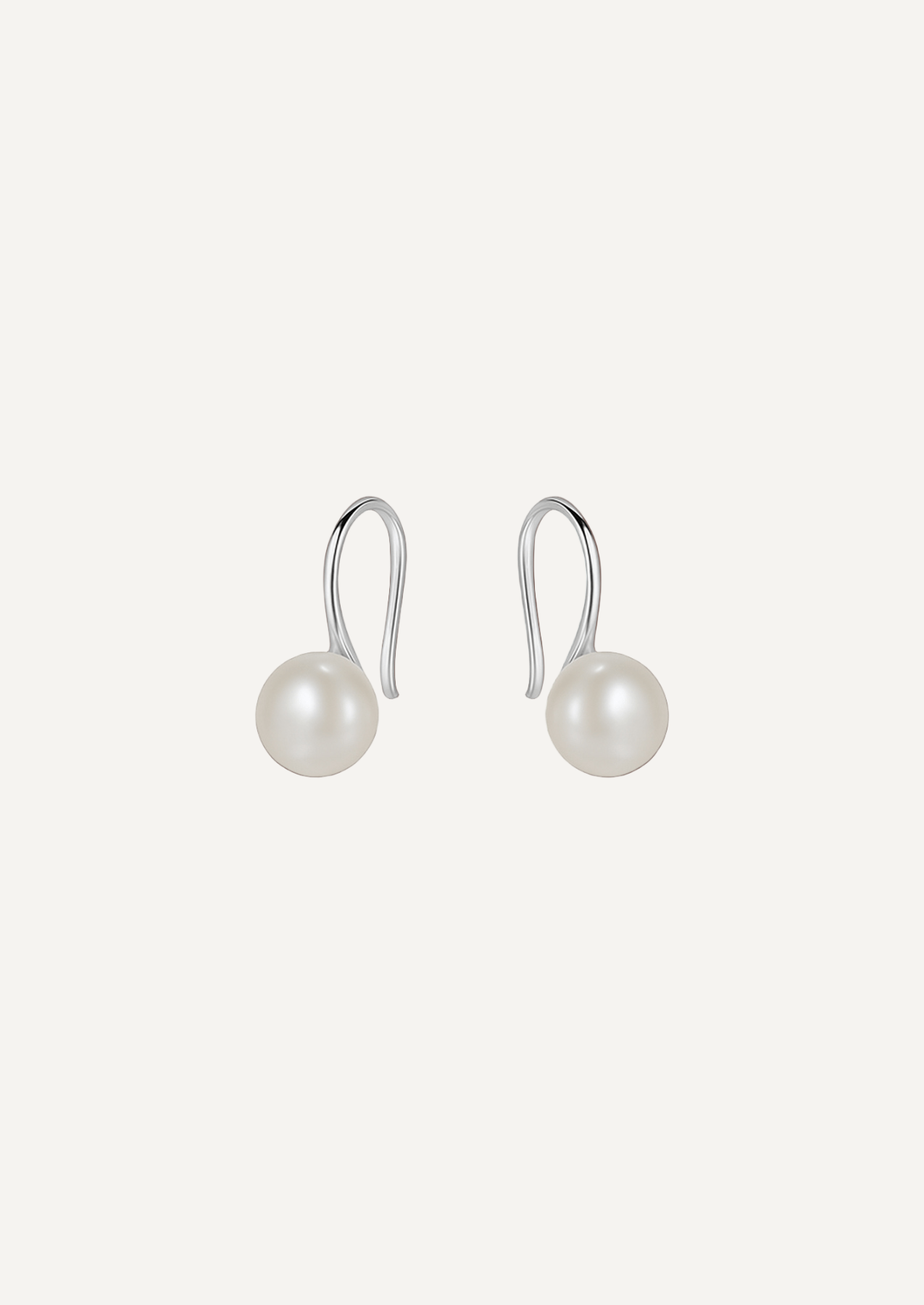 The Still Sterling Silver Pearl Earrings - Molten Store