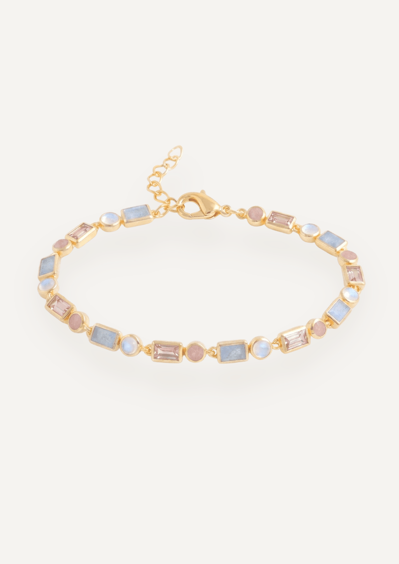 The Terrazza Multi Stone Bracelet in Sorbet - Molten Store