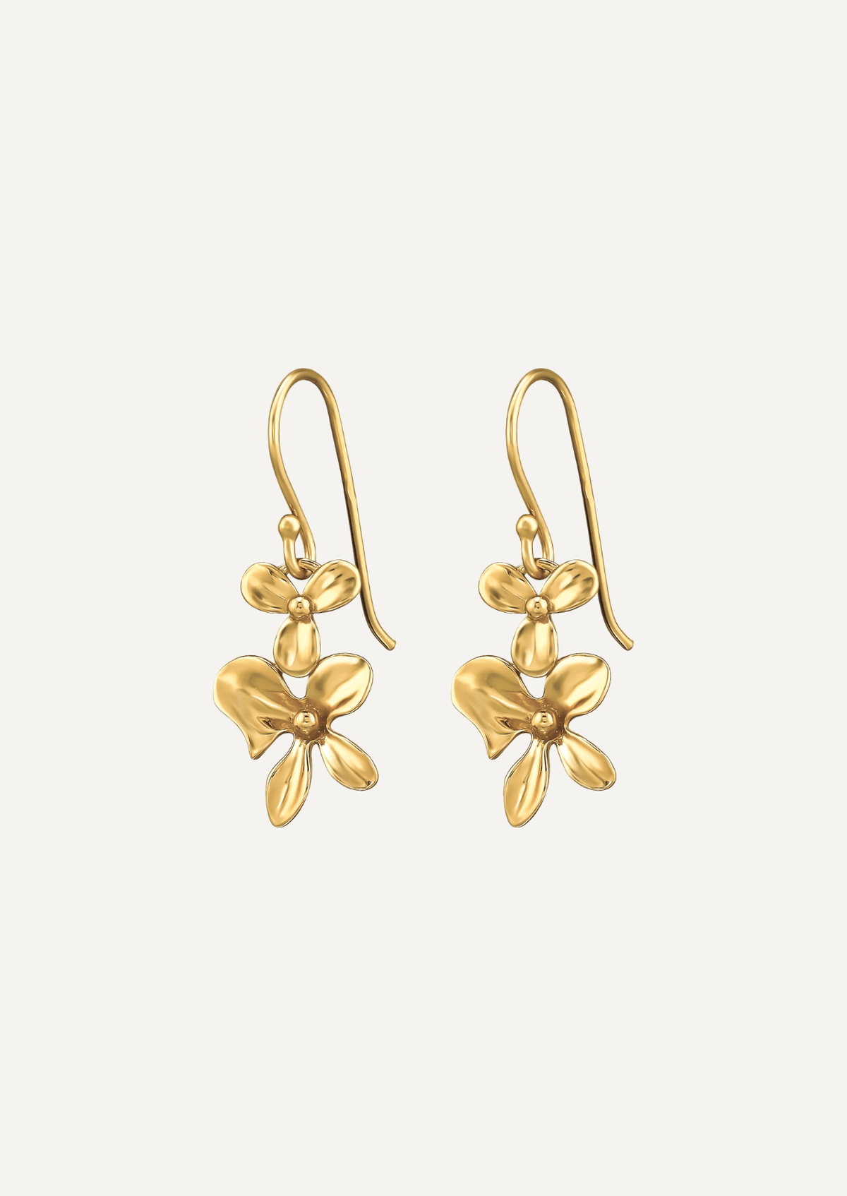 The Unfurl Gold Vermeil Drop Earrings - Molten Store
