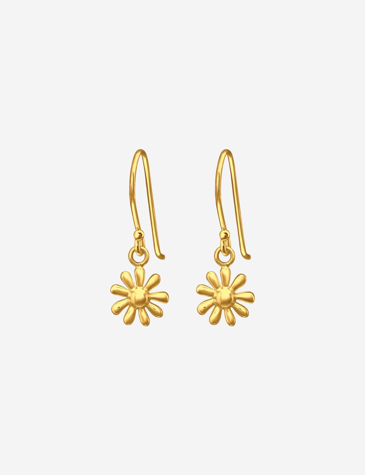 The Wildflower 14ct Gold Vermeil Hook Earrings - Molten Store