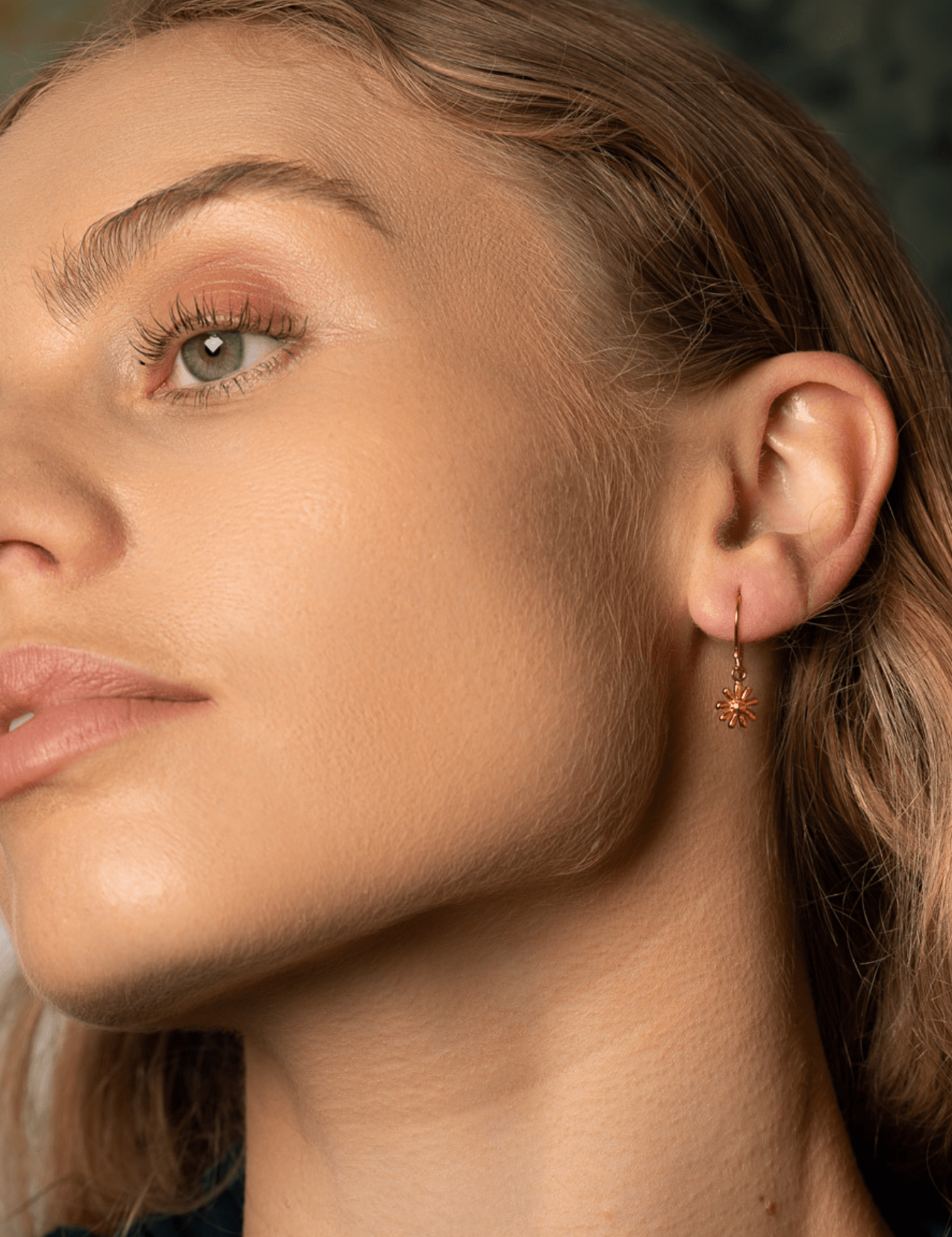 The Wildflower 14ct Gold Vermeil Hook Earrings - Molten Store