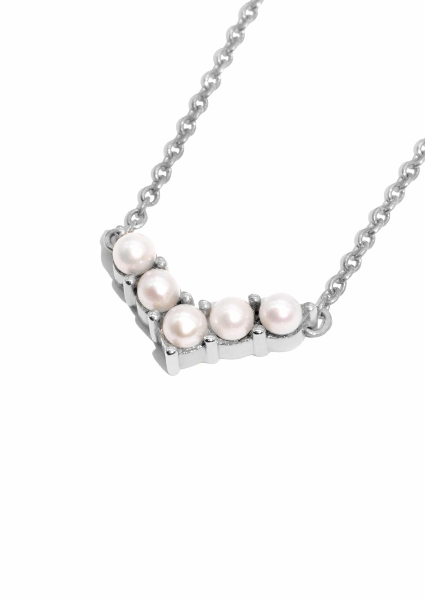 The Silver Pearl Odette Necklace