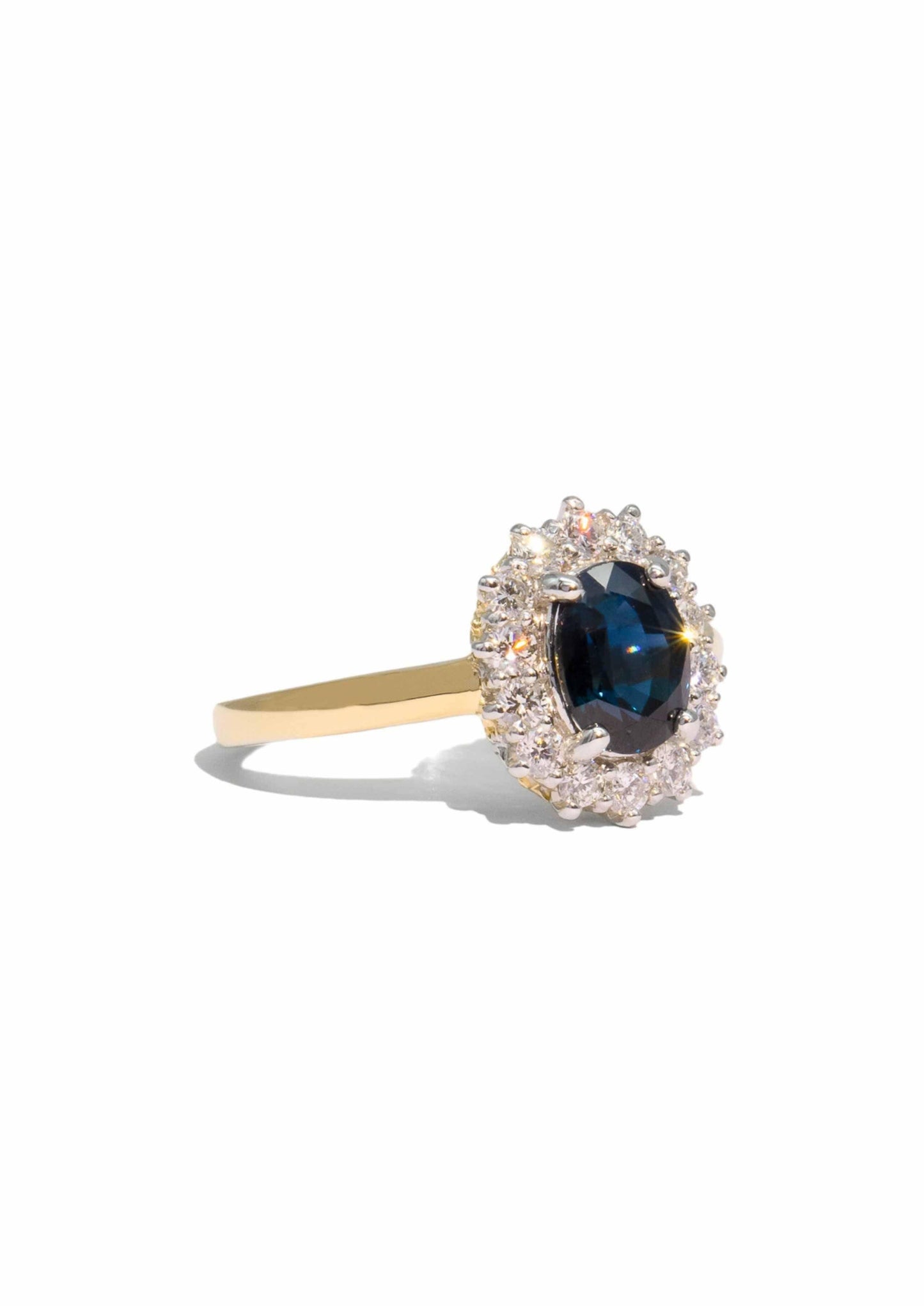 The Maisie Australian Sapphire & Diamond Ring - Molten Store