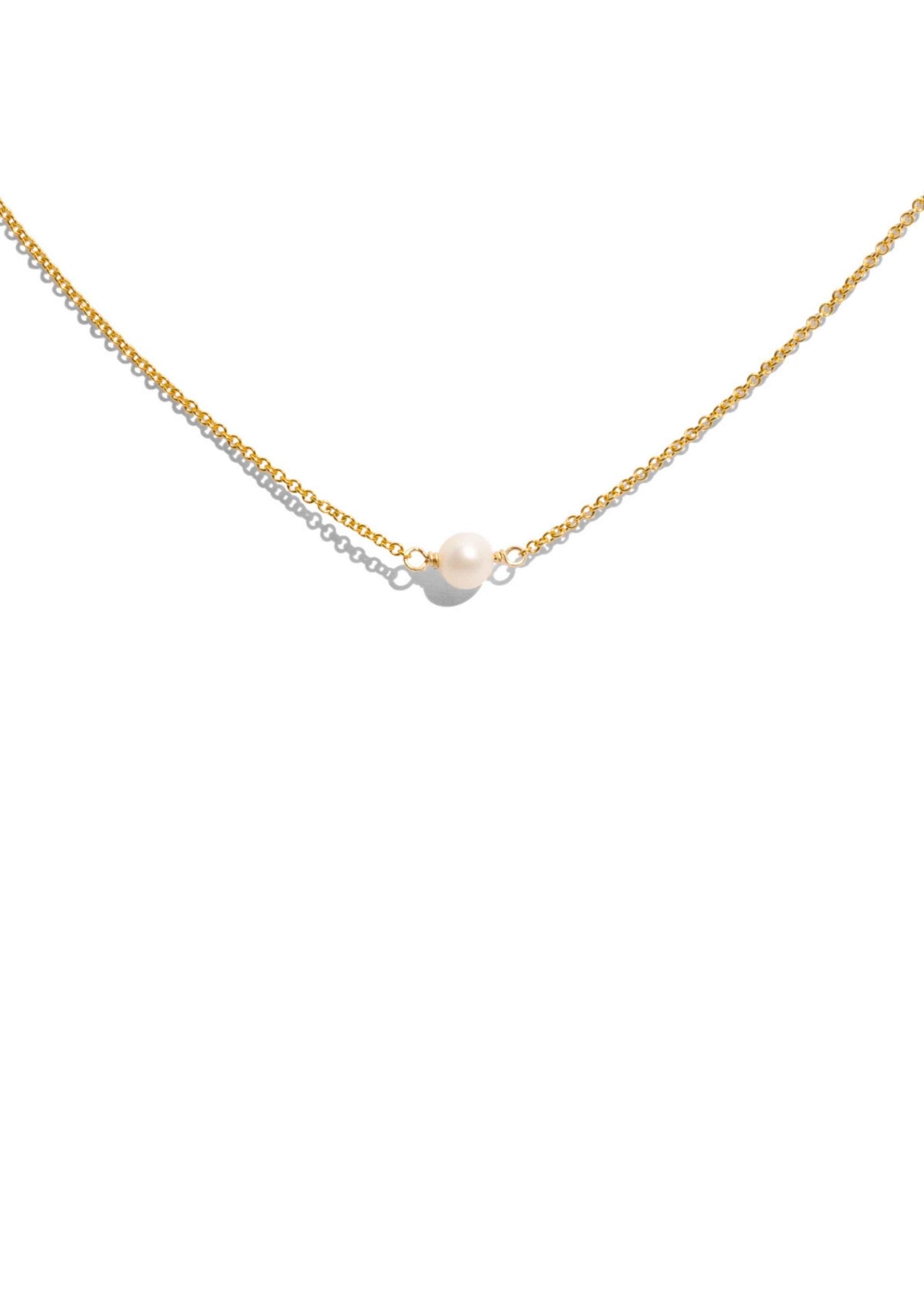 The Raindrop Pearl 14ct Gold Vermeil Necklace