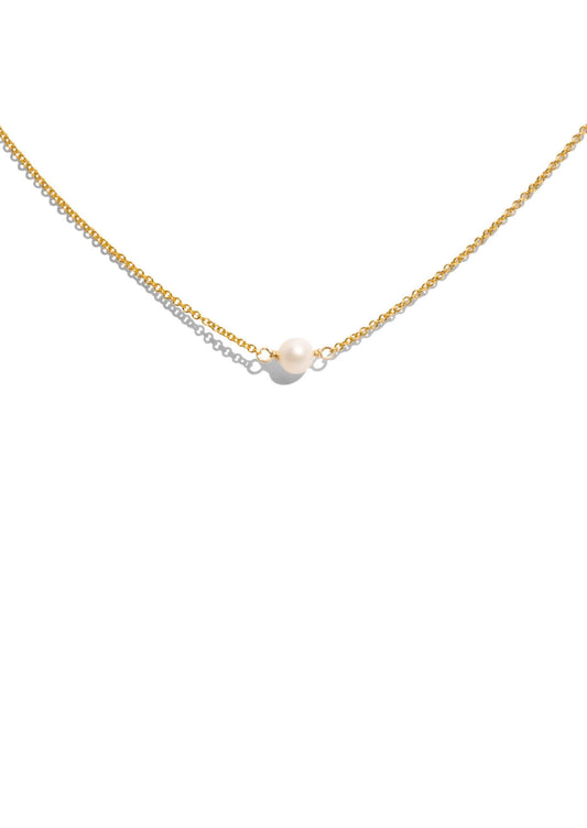 The Raindrop Pearl 14ct Gold Vermeil Necklace - Molten Store