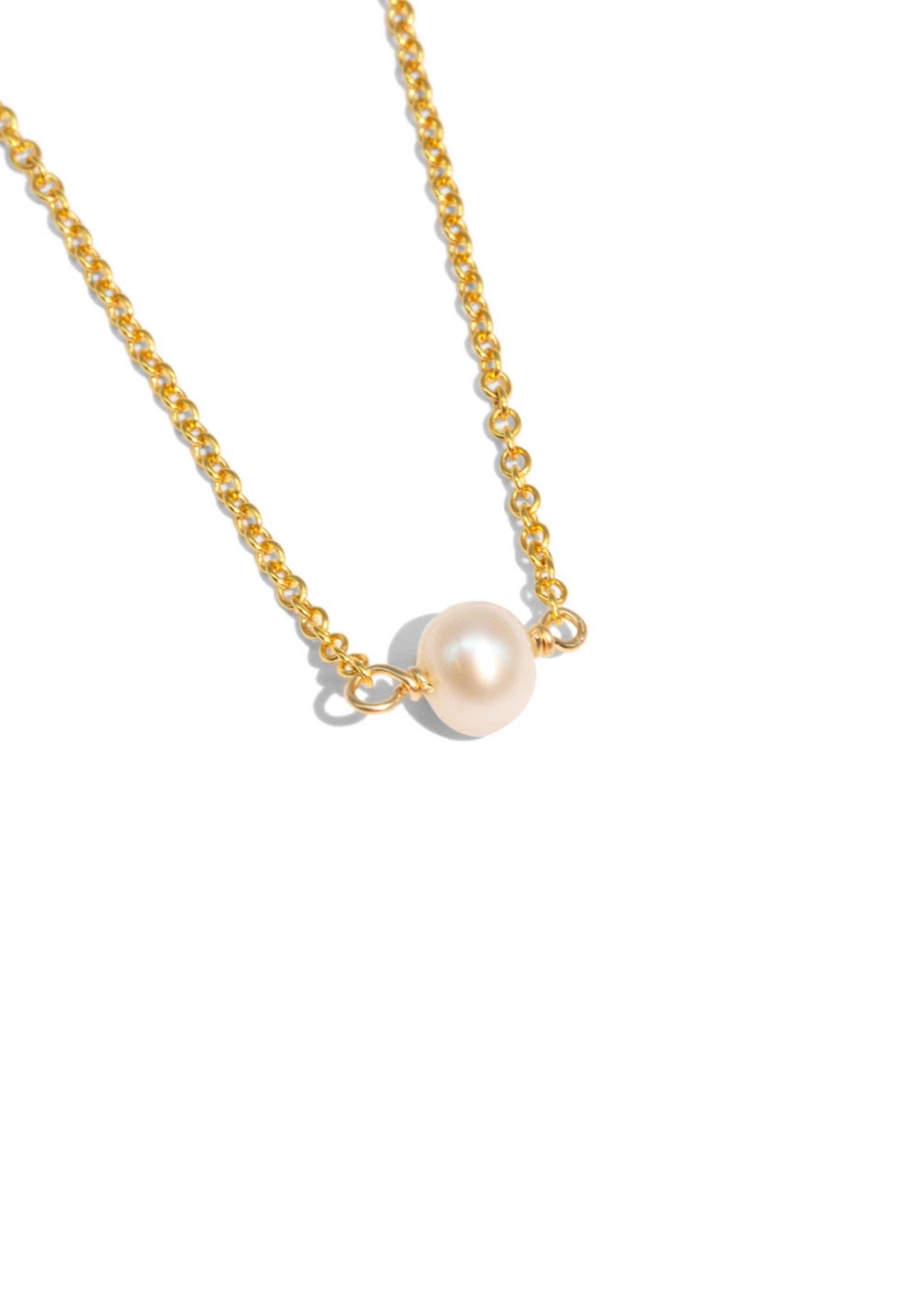 The Raindrop Pearl 14ct Gold Vermeil Necklace