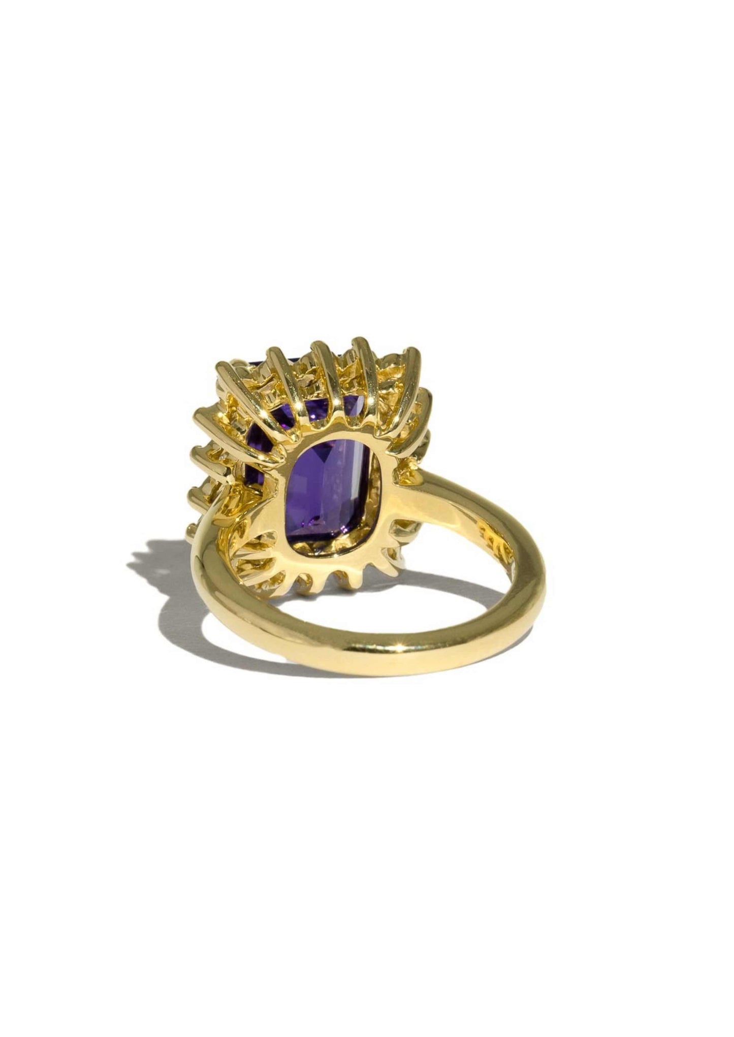 The Luna 6.92ct Purple Tanzanite Ring