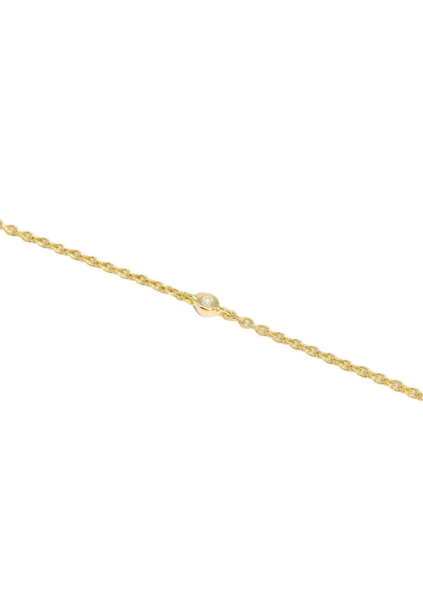 The Solid Gold Diamond Dot Bracelet