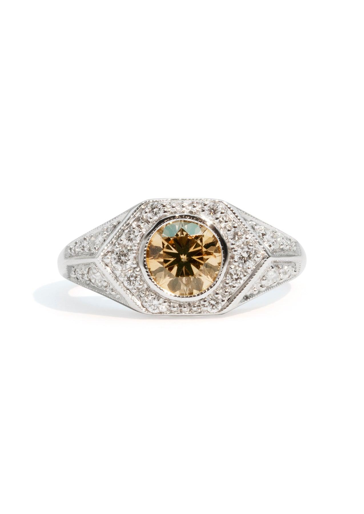 The Adelaide 1.37ct Champagne Diamond Ring