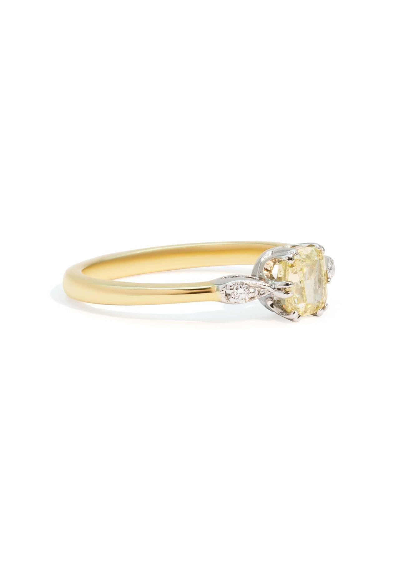 The Penelope 0.73ct Yellow Diamond Ring
