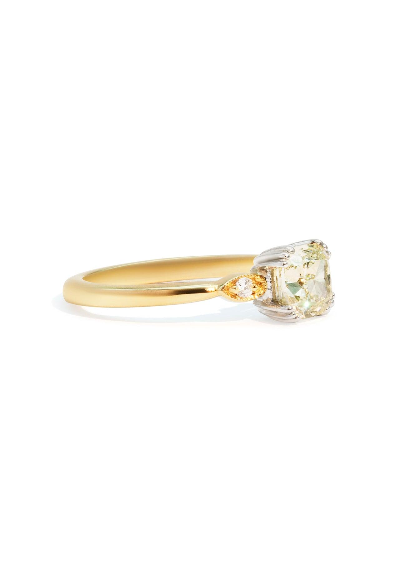 The Penelope 1.32ct Yellow Diamond Ring