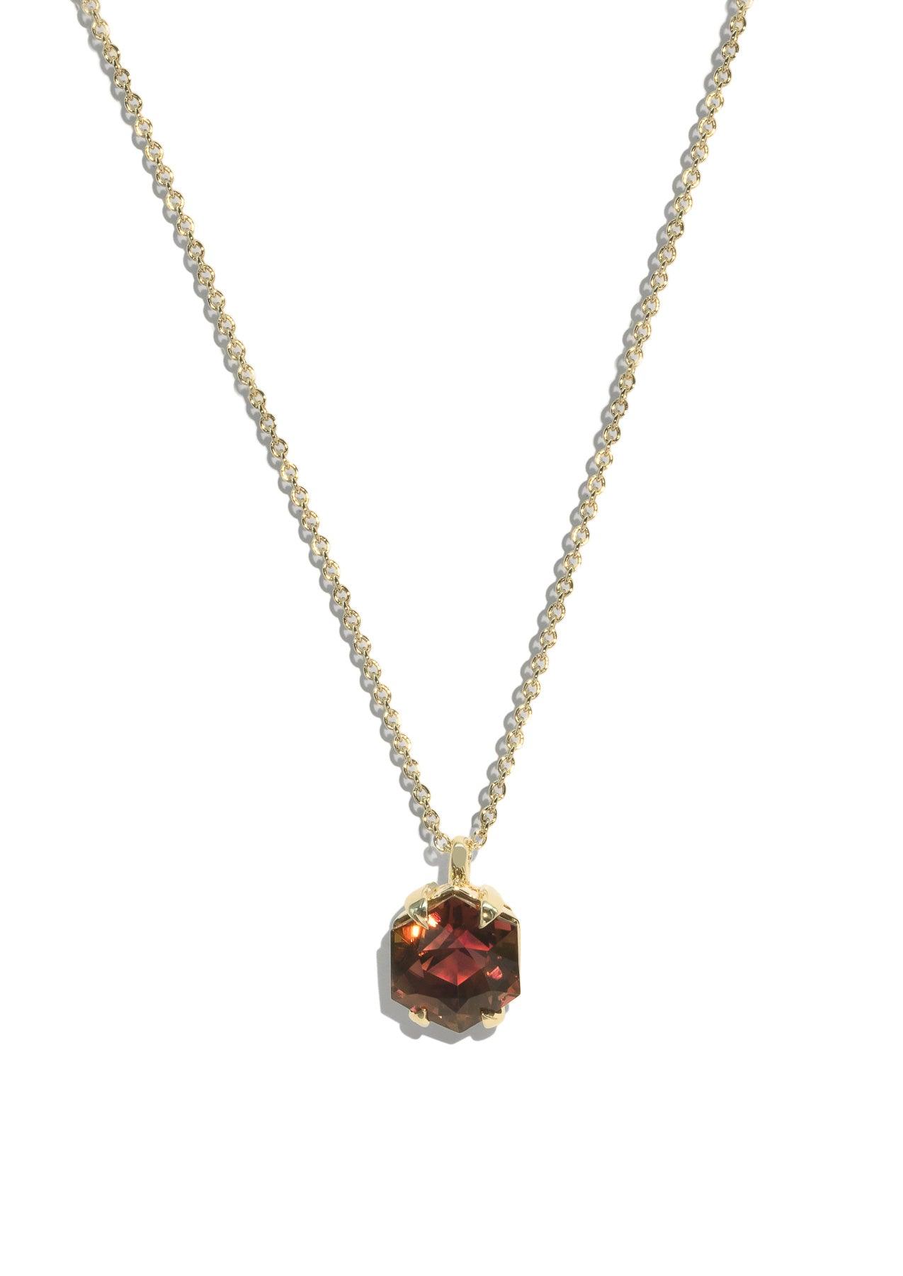 The Margot 6.93ct Orange Tourmaline Necklace