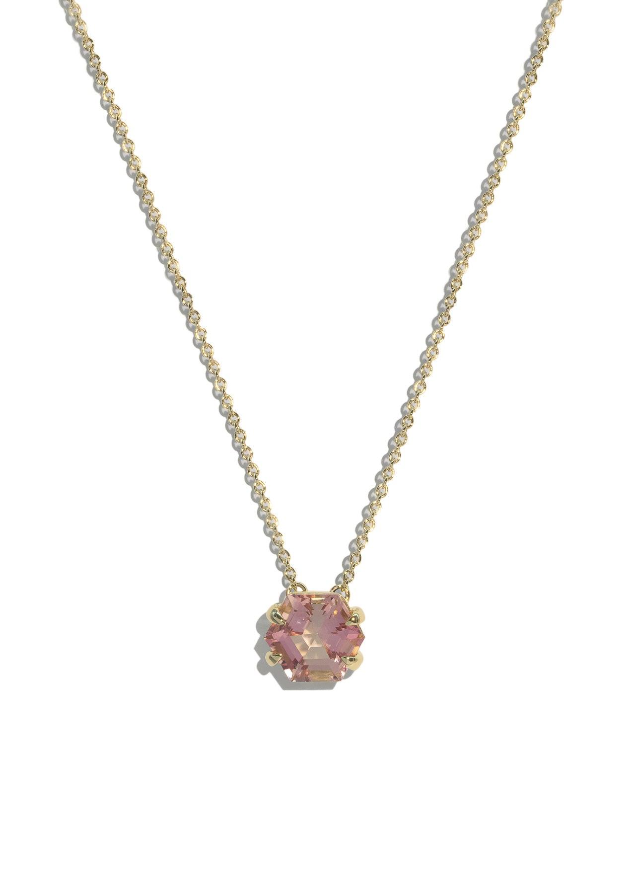 The Margot 2.56ct Peach Tourmaline Necklace