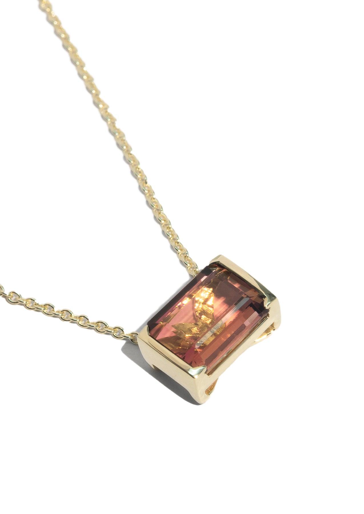 The Izzy 3.71ct Peach Tourmaline Necklace