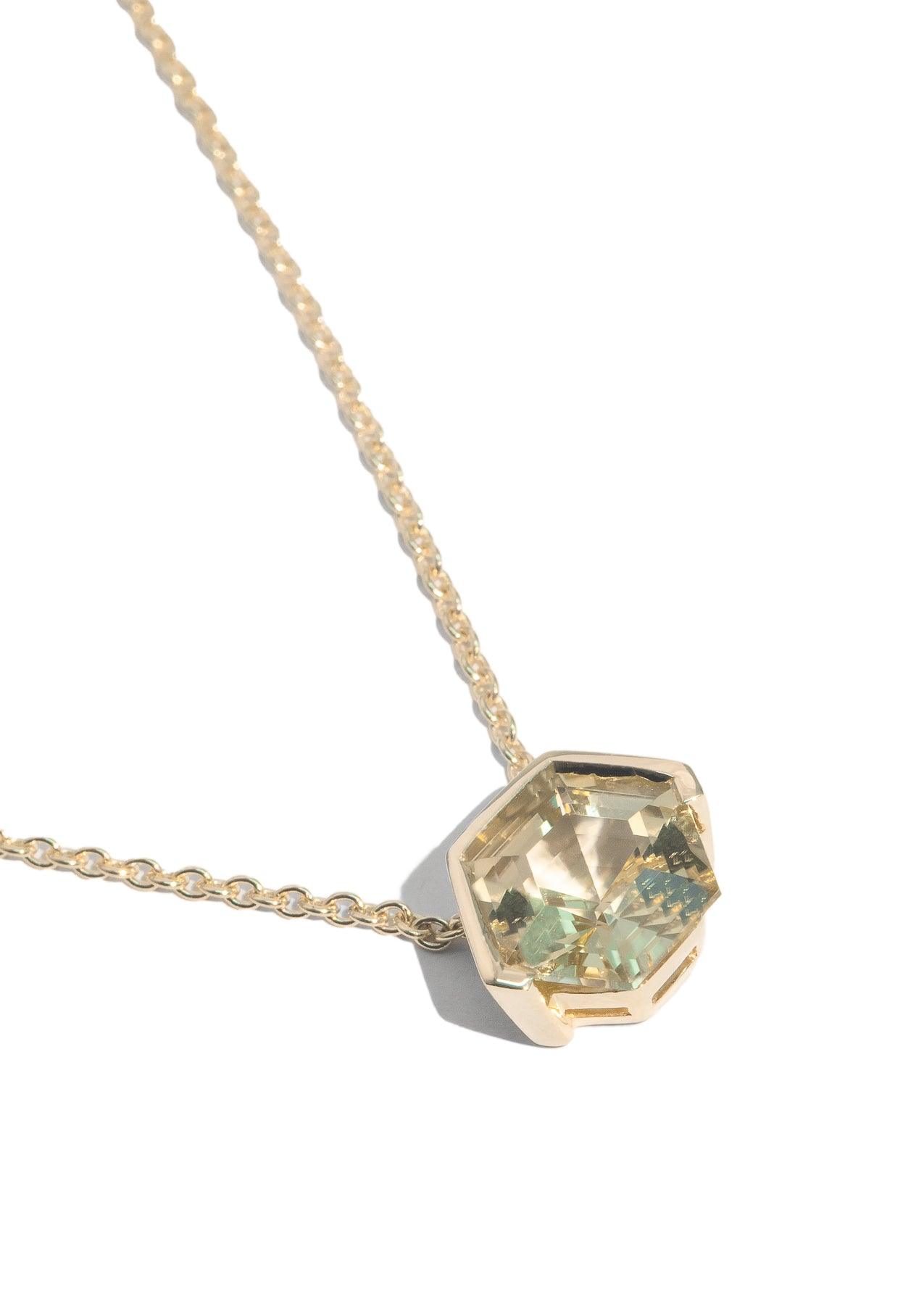 The Ottilie 2.34ct Sage Tourmaline Necklace