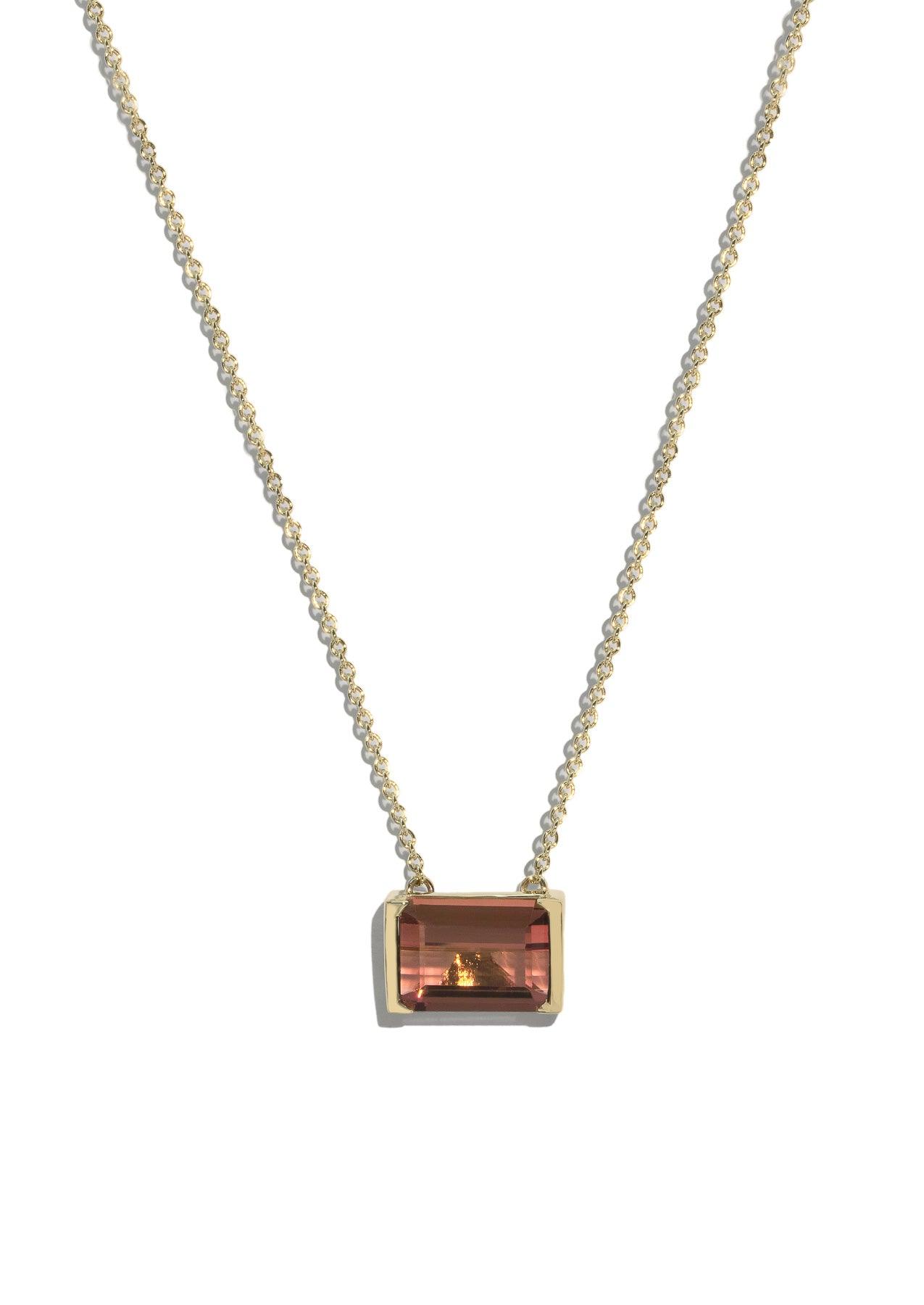 The Izzy 3.71ct Peach Tourmaline Necklace