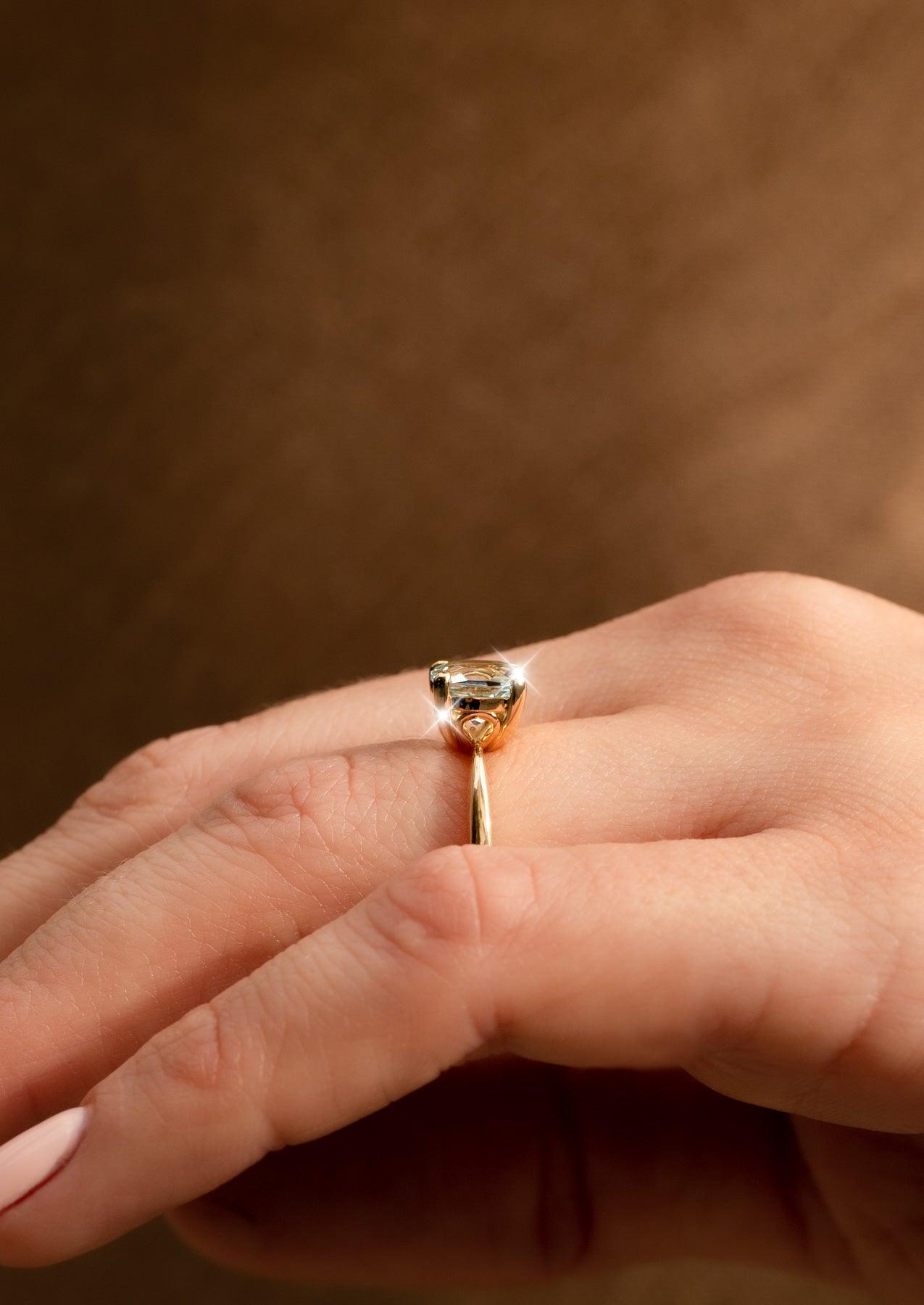 The June 1.31ct Aquamarine Ring