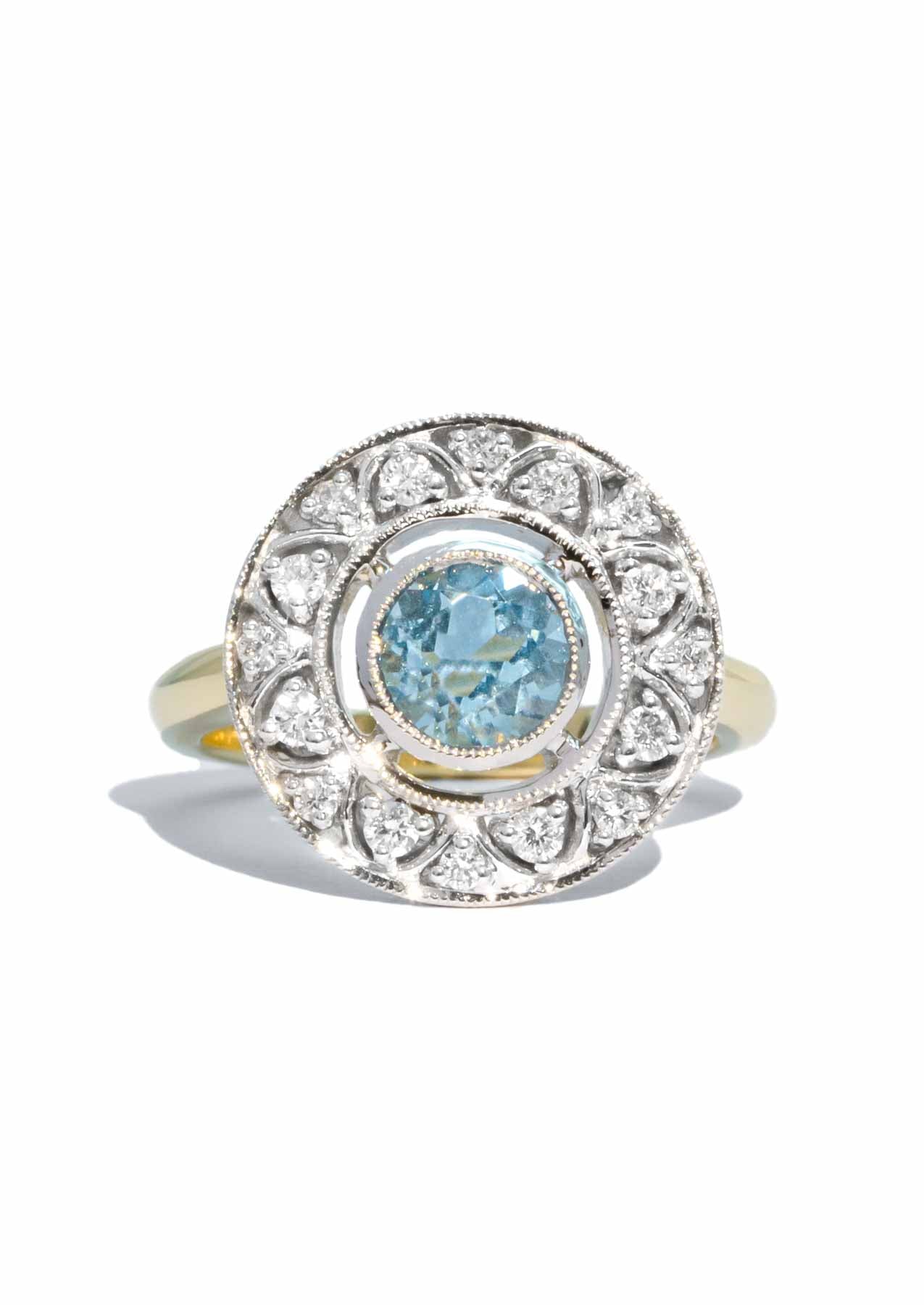 The Lilith Ring with 0.88ct Aquamarine