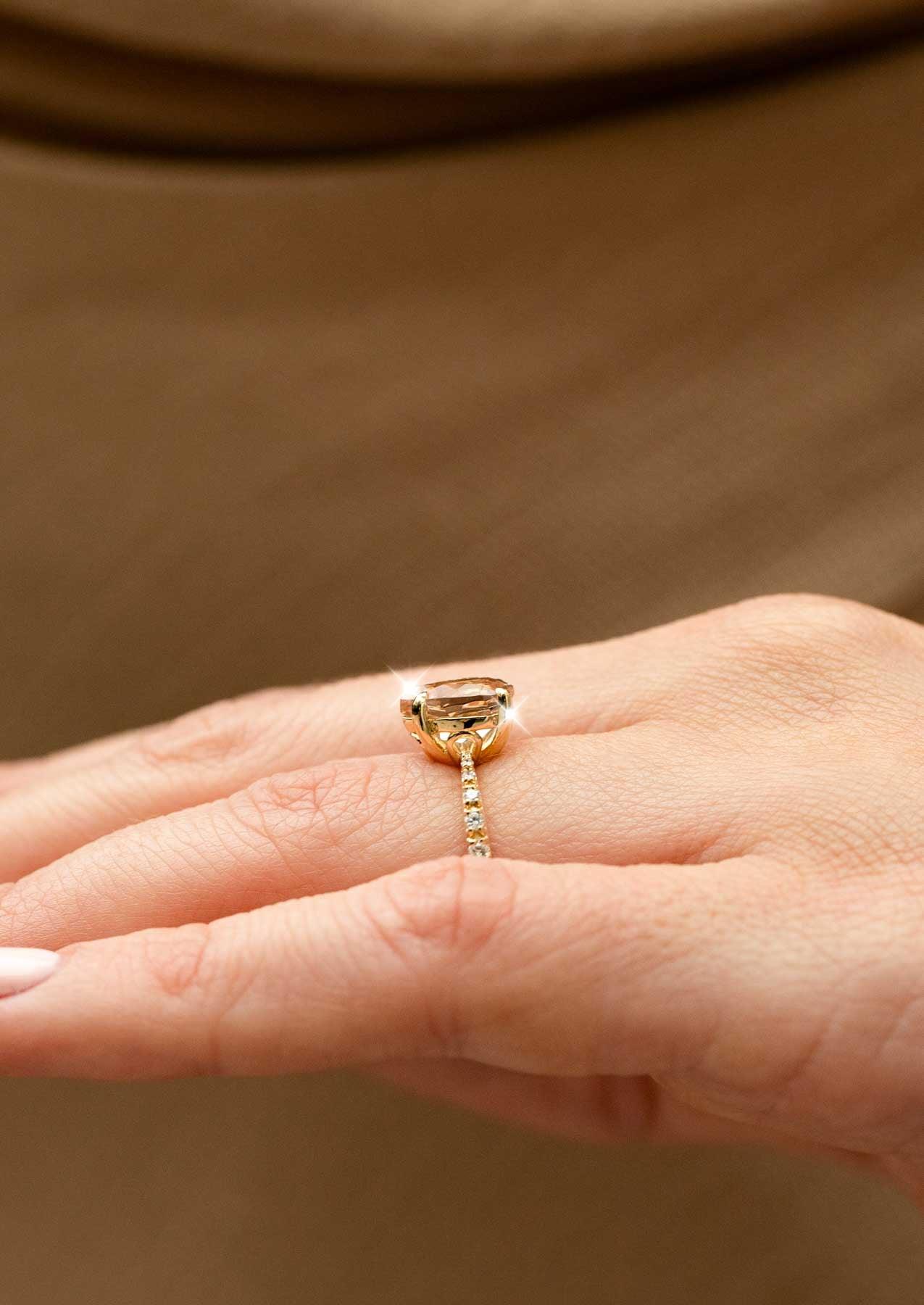 The Celine 1.44ct Peach Morganite Ring