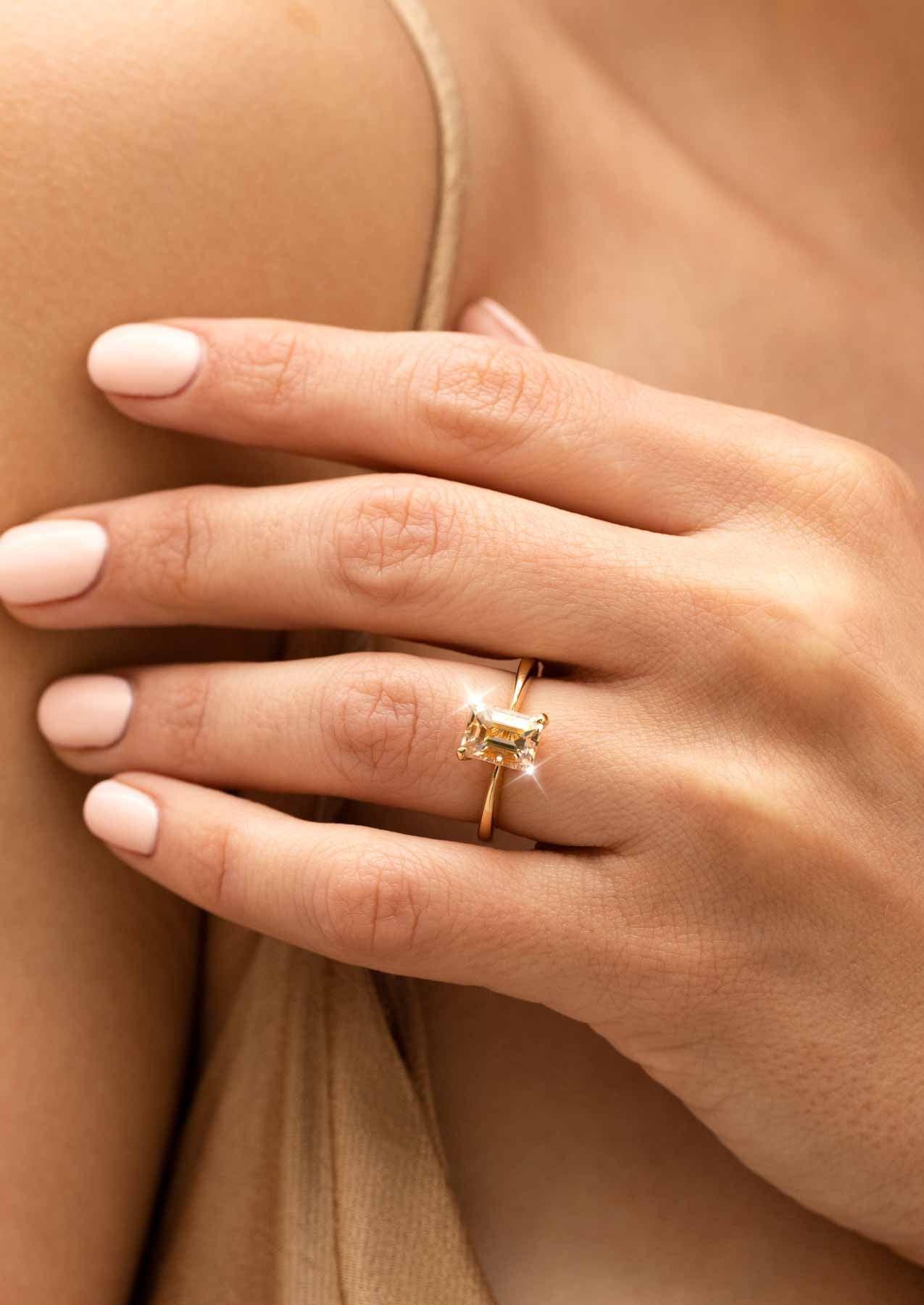 The June 1.5ct Peach Morganite Ring