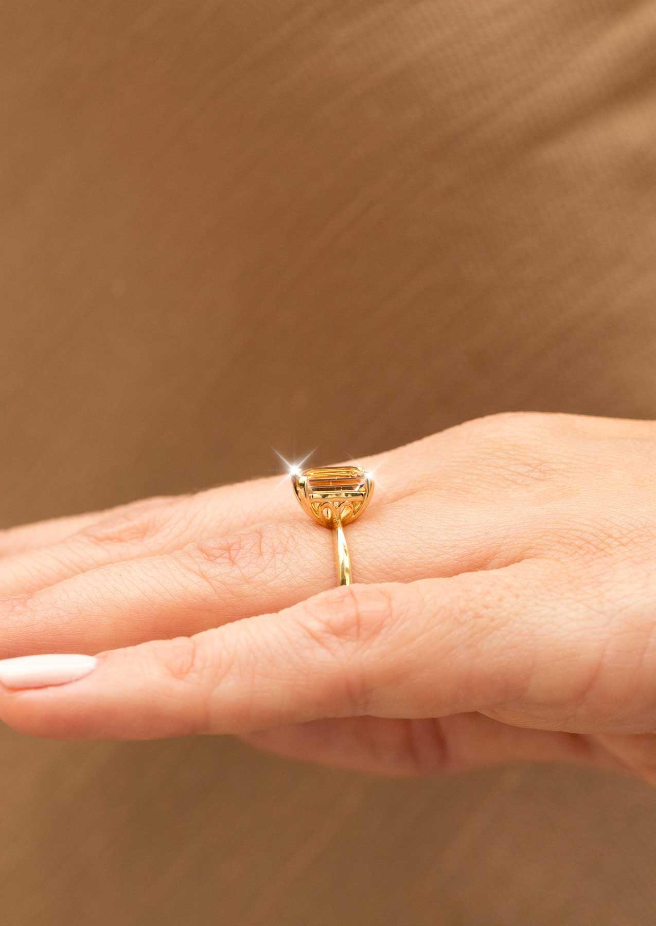 The June 1.5ct Peach Morganite Ring