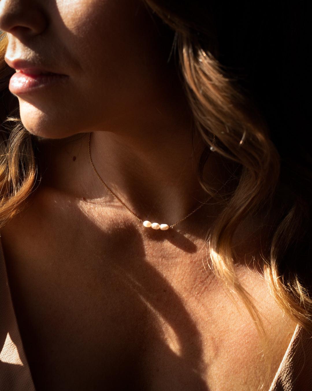 The Rory Gold & Pearl Choker Necklace