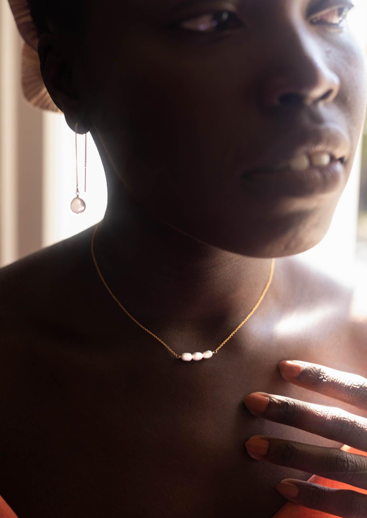 The Rory Gold & Pearl Choker Necklace