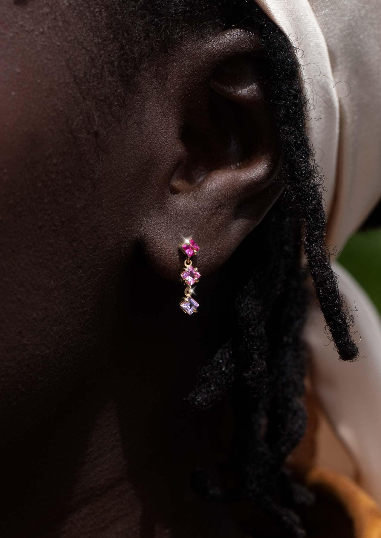 The Rosco Three Drop Earrings