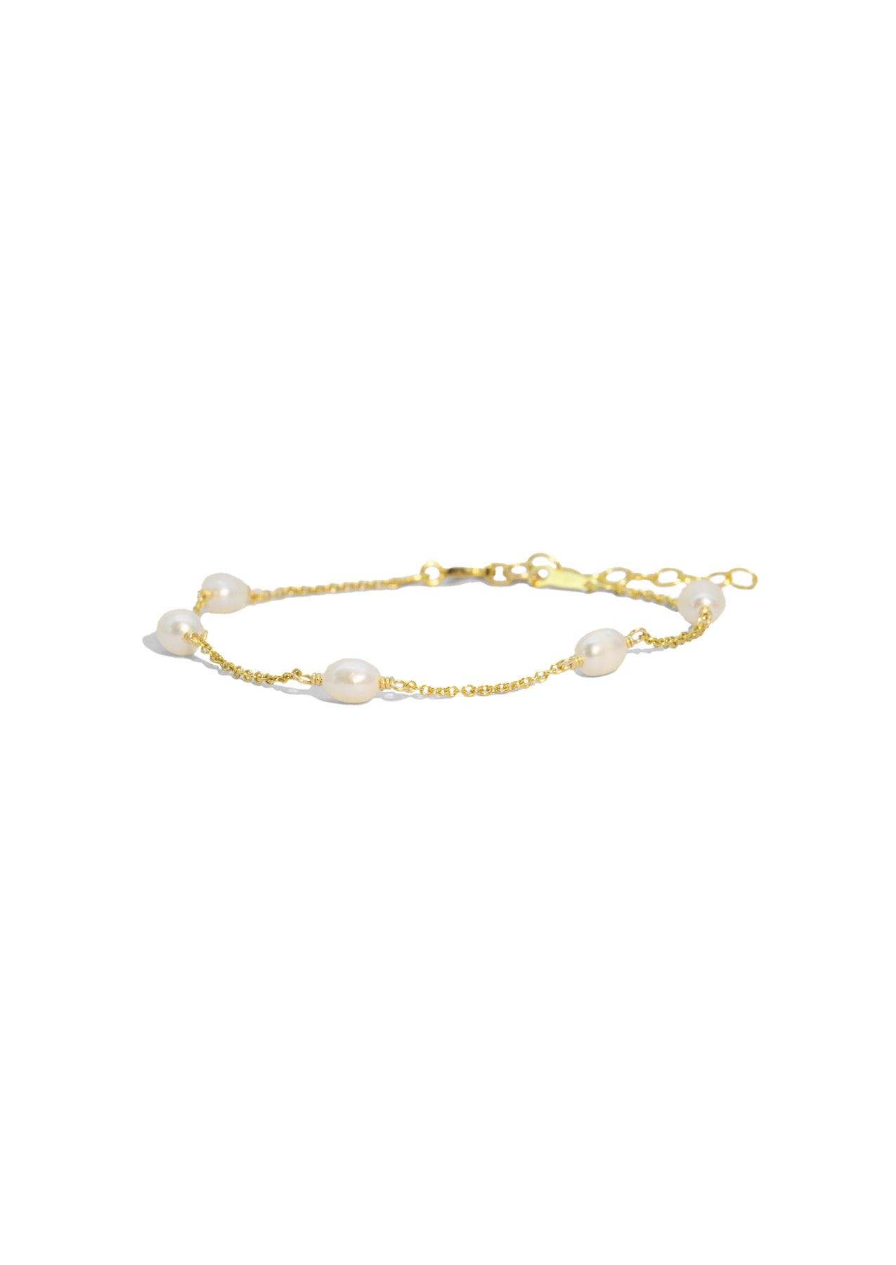The Lorelai Gold & Pearl Bracelet
