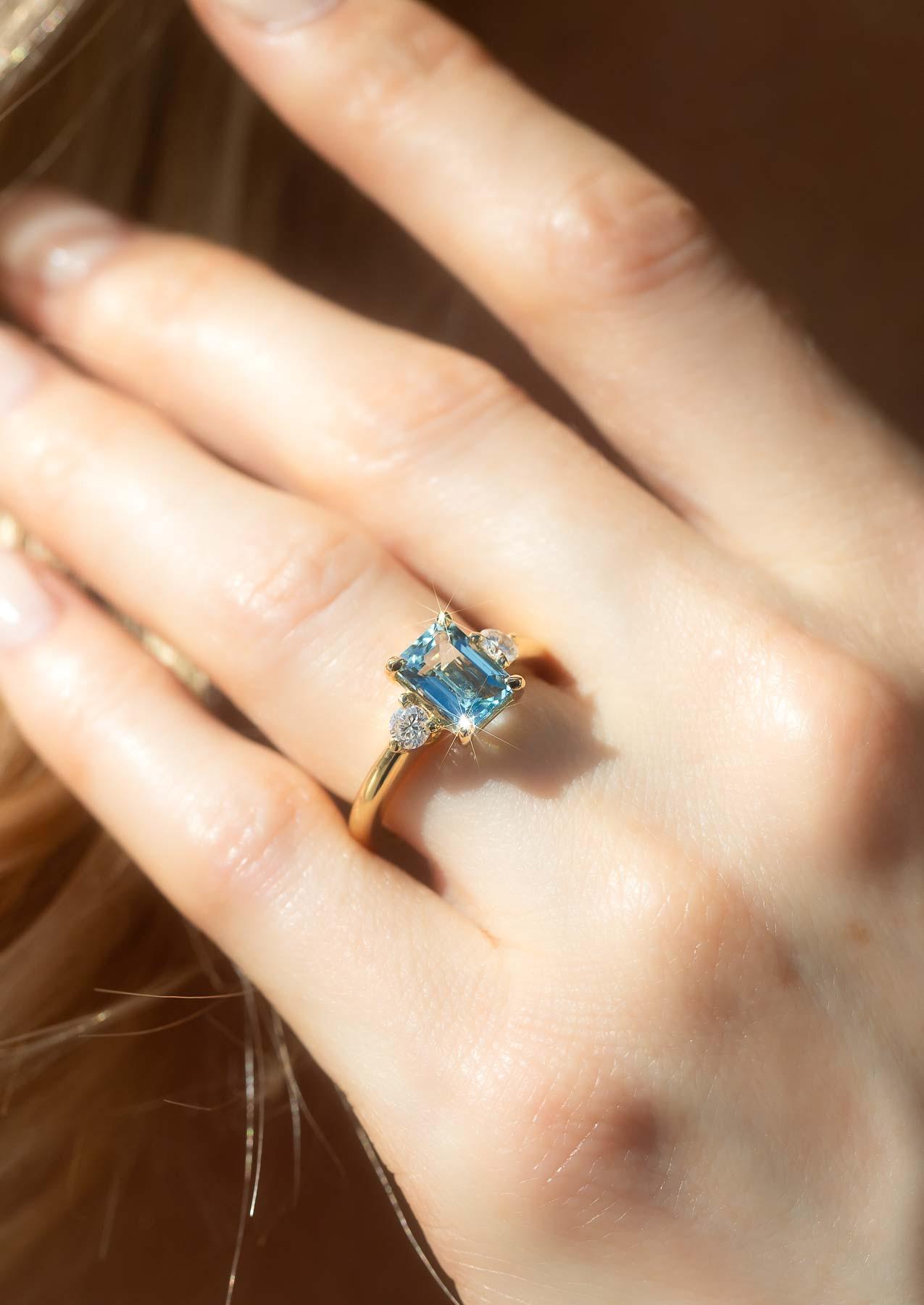 The Ada 1.64ct Aquamarine Ring