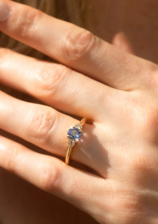 The Ada Ring with 0.9ct Ceylon Sapphire
