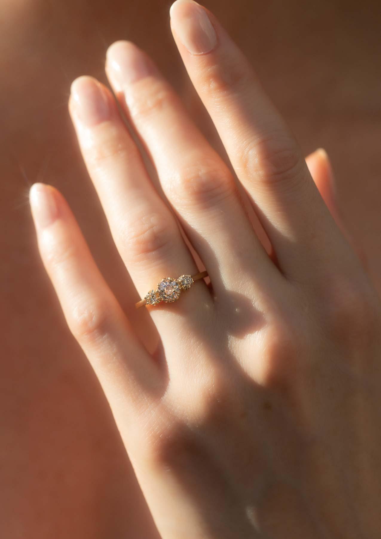 The Emma 0.84ct Champagne Diamond Ring