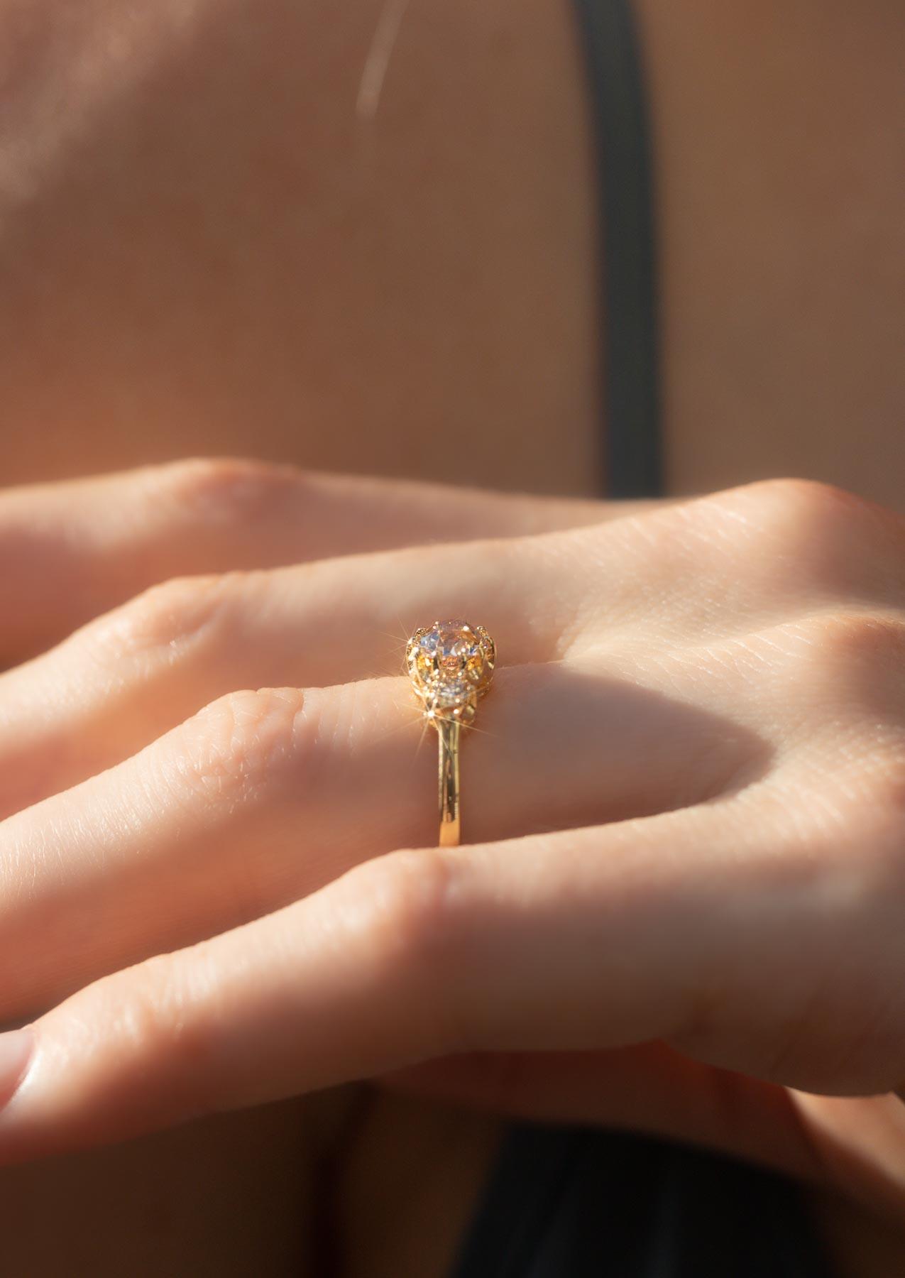 The Emma 0.84ct Champagne Diamond Ring