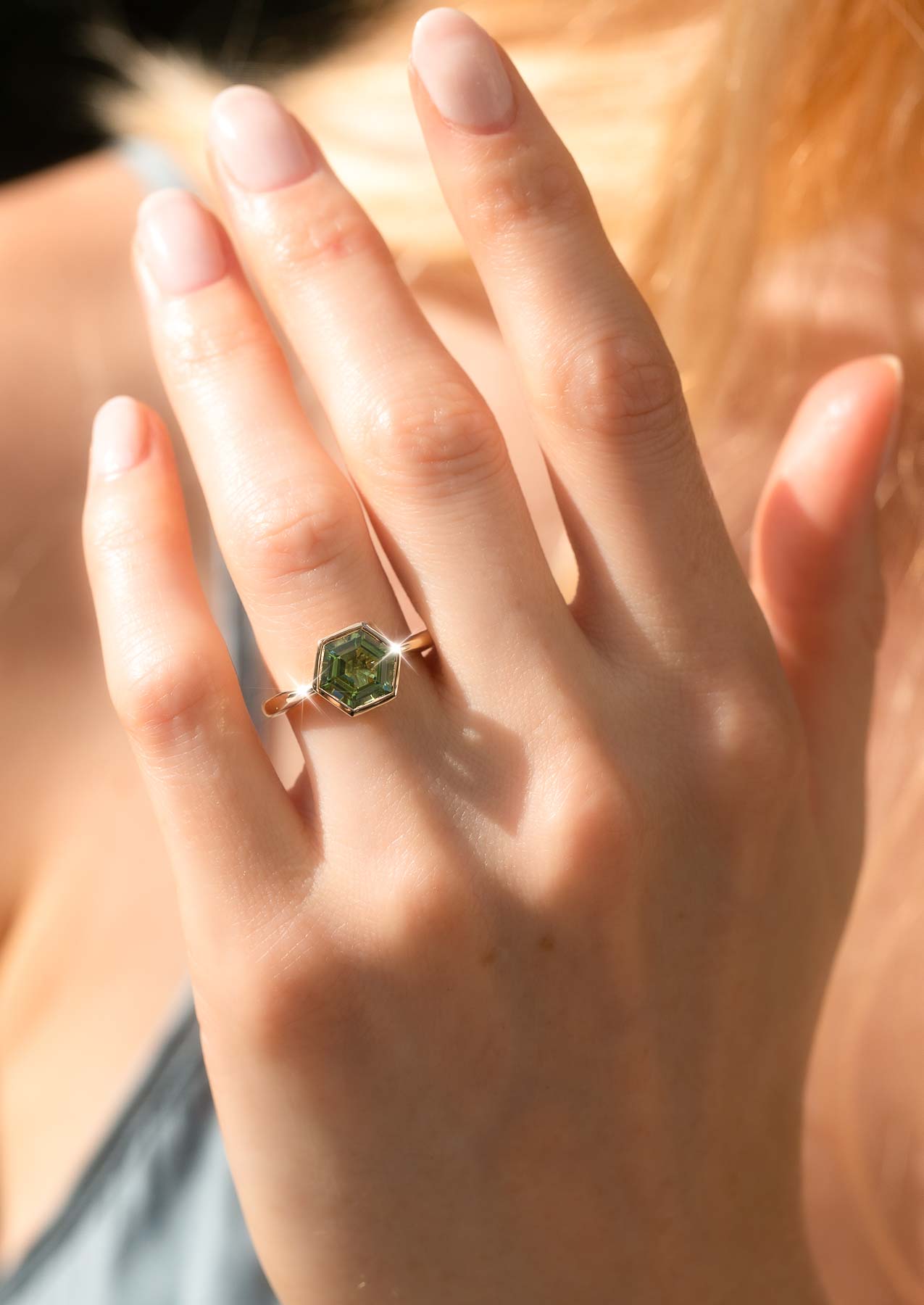 The Isabel Ring with 1.82ct Green Tourmaline