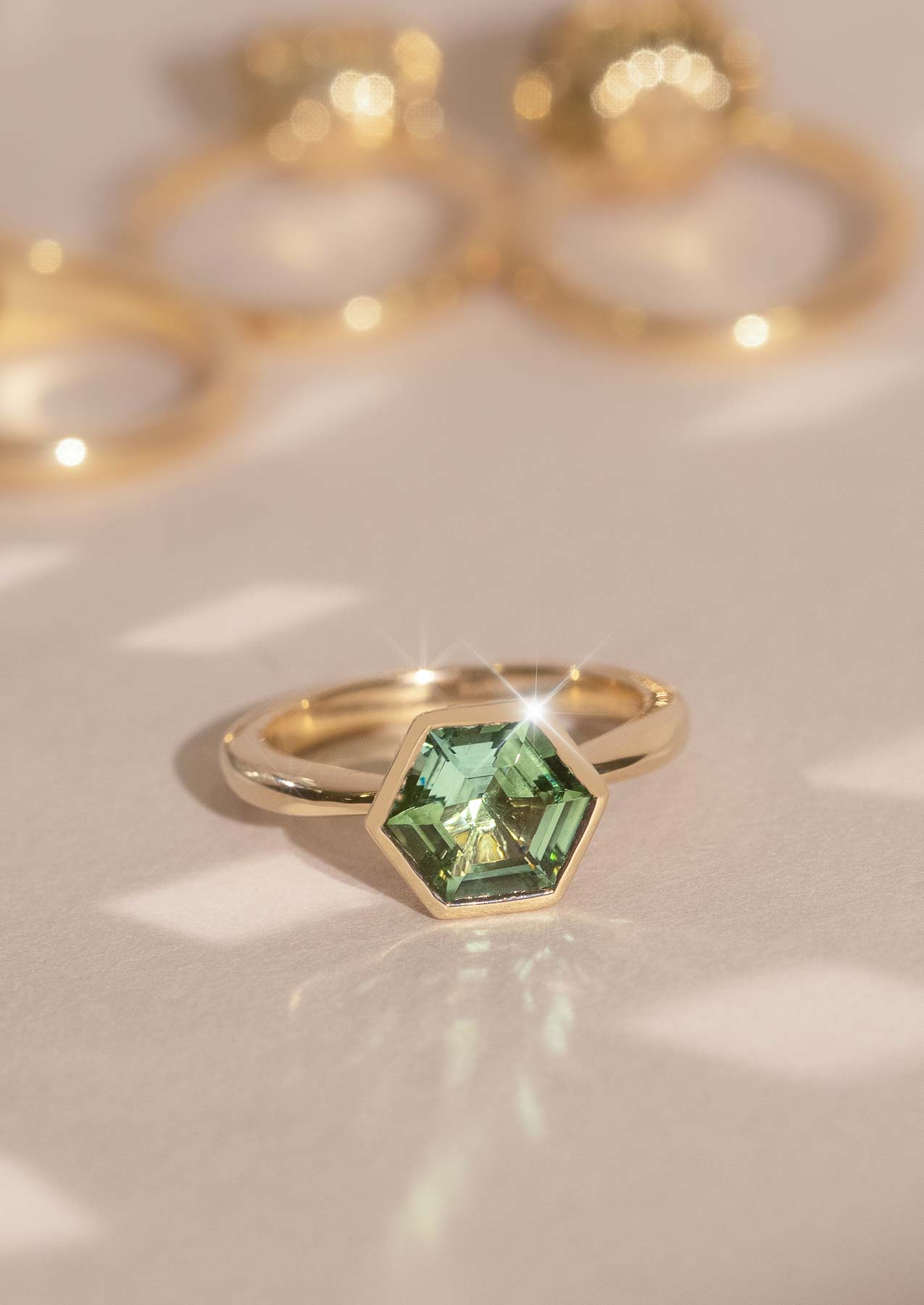 The Isabel Ring with 1.82ct Green Tourmaline