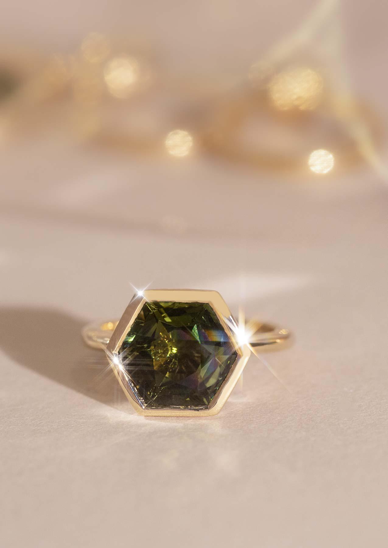 The Patrisse 4.51ct Tourmaline Ring - Molten Store