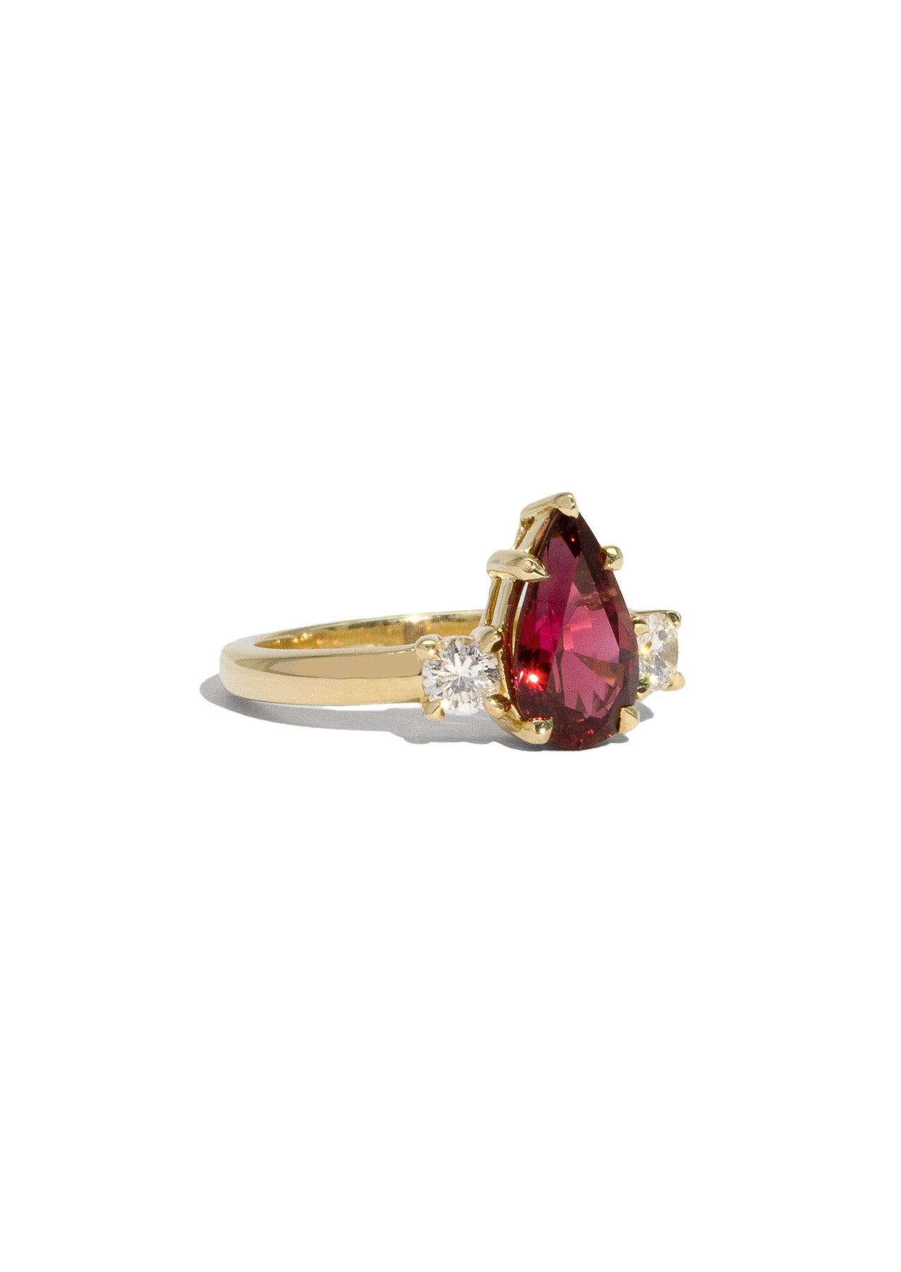 The Ada Ring with 1.91ct Pear Cherry Spinel