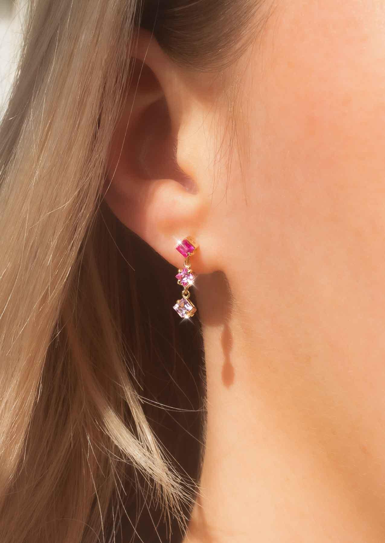 The Rosco Three Drop Earrings