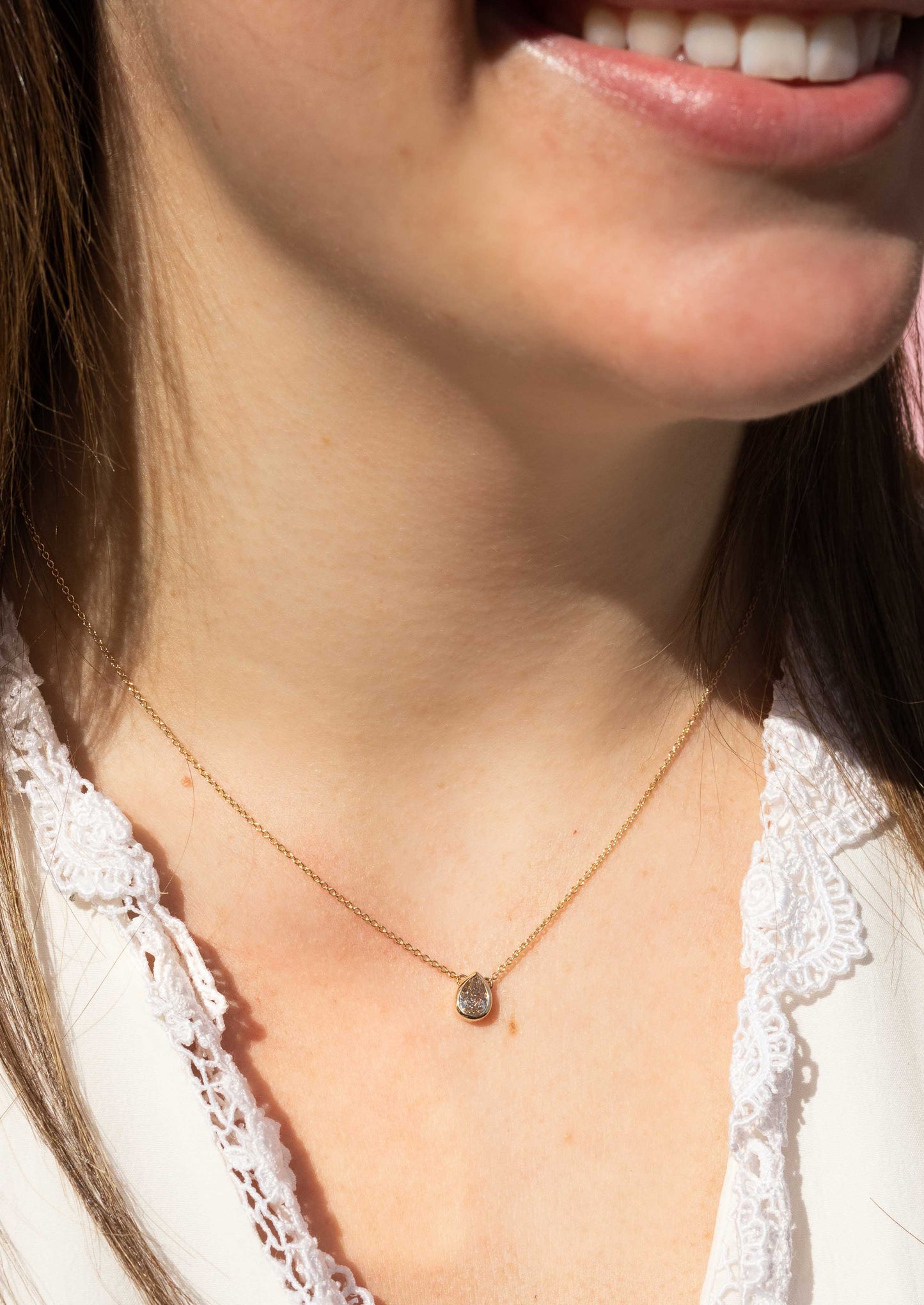 The Maeve 0.71ct Grey Diamond Necklace