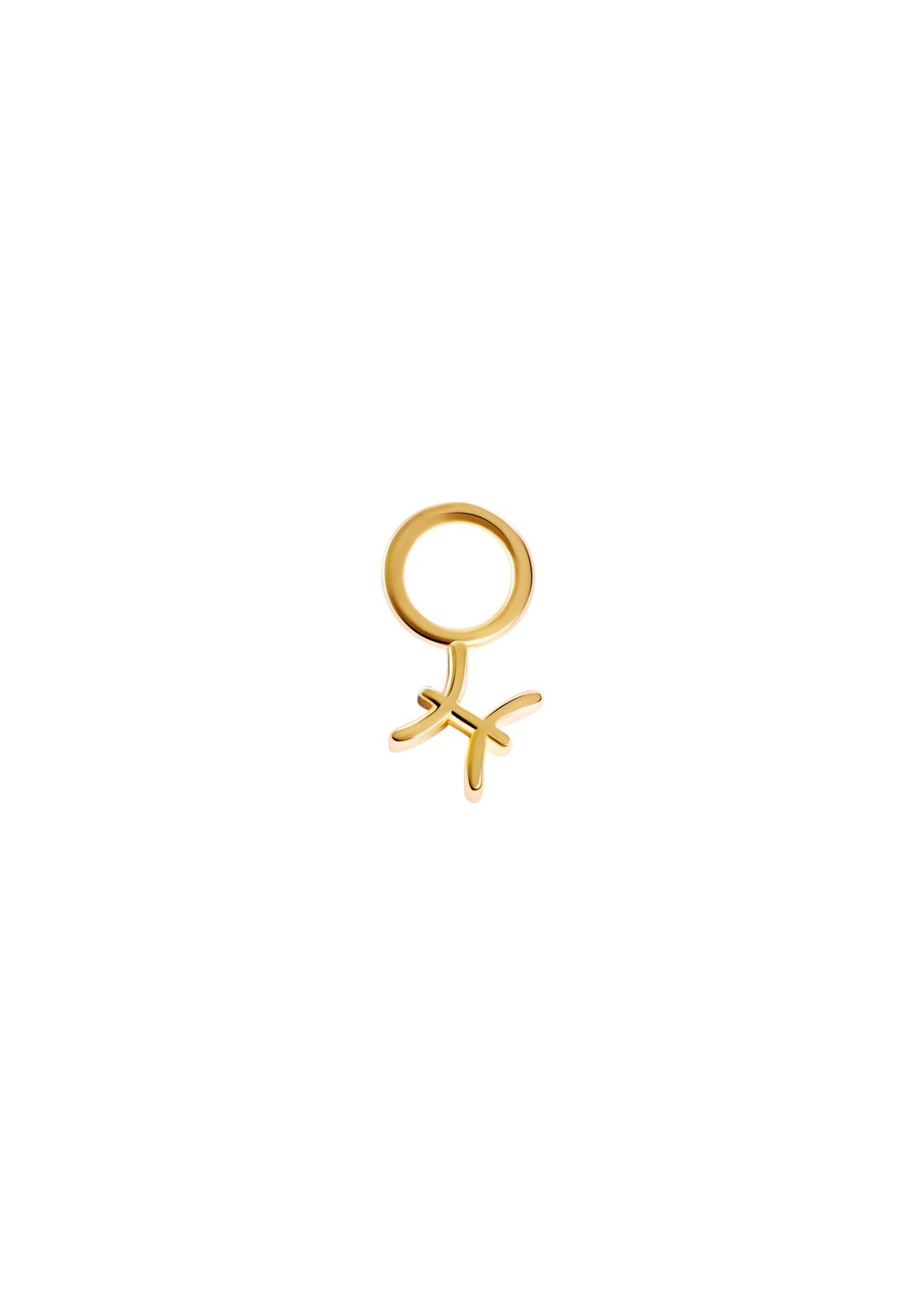 The Gold Zodiac Earring Charm
